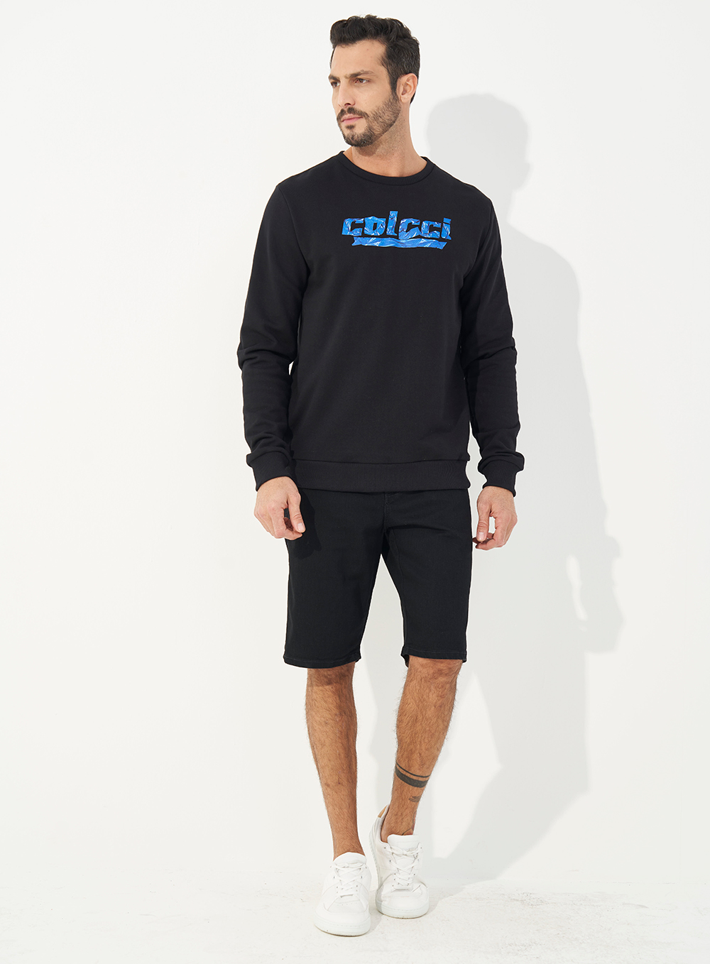 BERMUDA JEANS NOAH 38 IND.PRETO