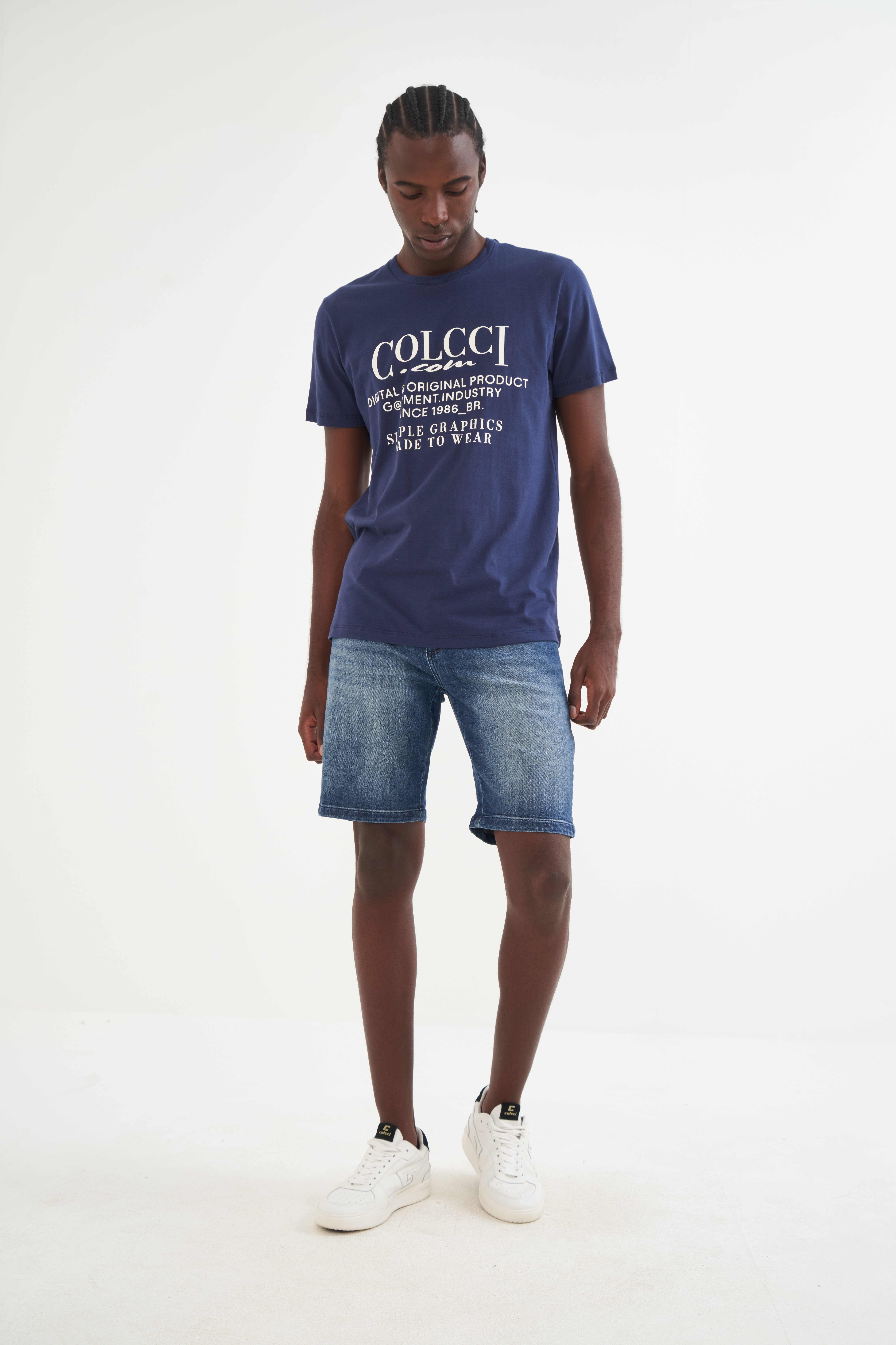BERMUDA JEANS DAVI 40 INDIGO