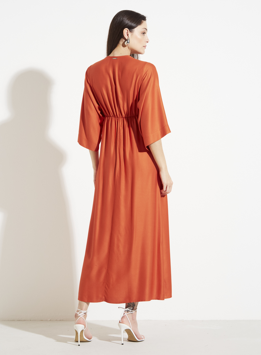 VESTIDO FORUM P LARANJA BEACON