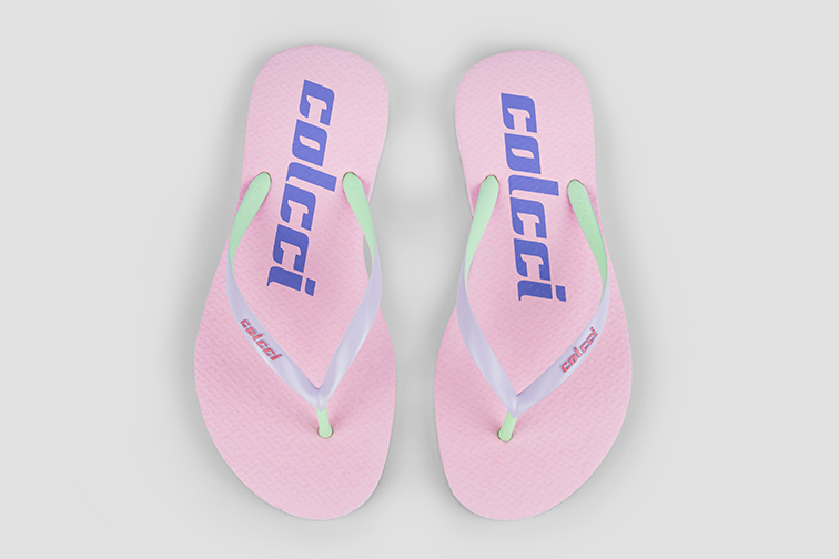 CHINELO FEM COLCCI BIG LOGO 35-36 BRANCO