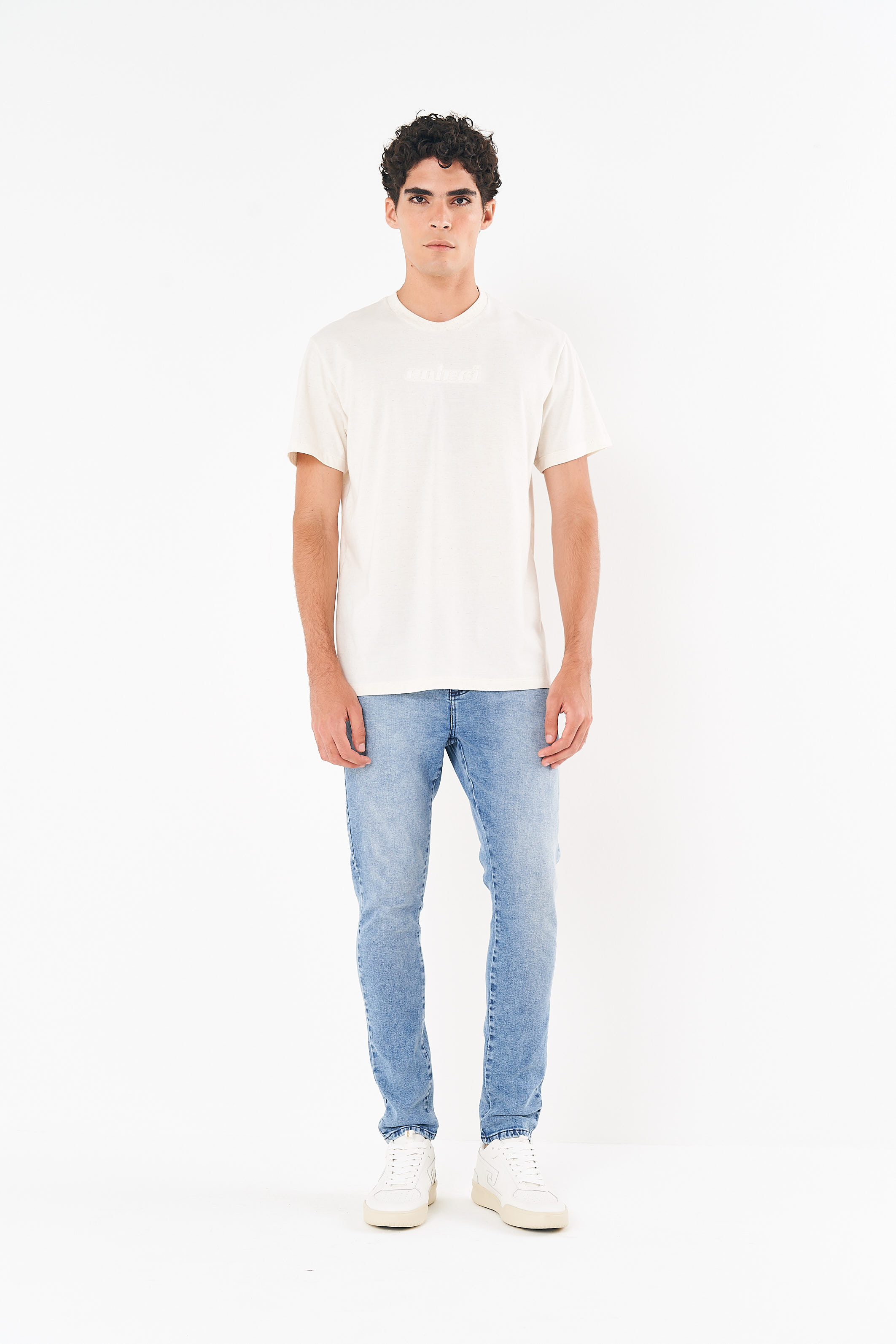CAMISETA LINHO XGG OFF/BEGE