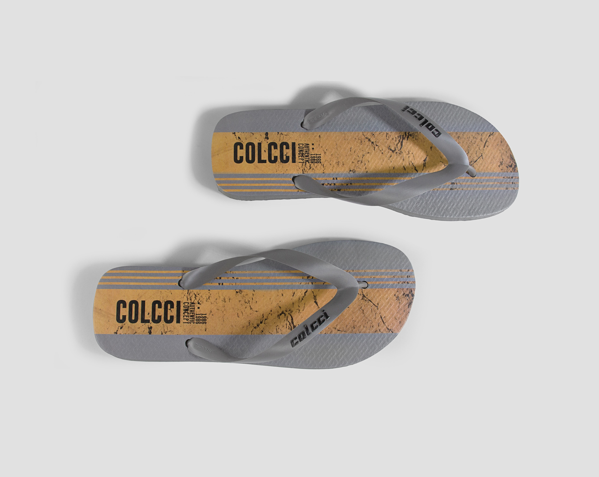 SANDALIA MASC COLCCI LISTRA 4 37-38 CINZA COIMBRA