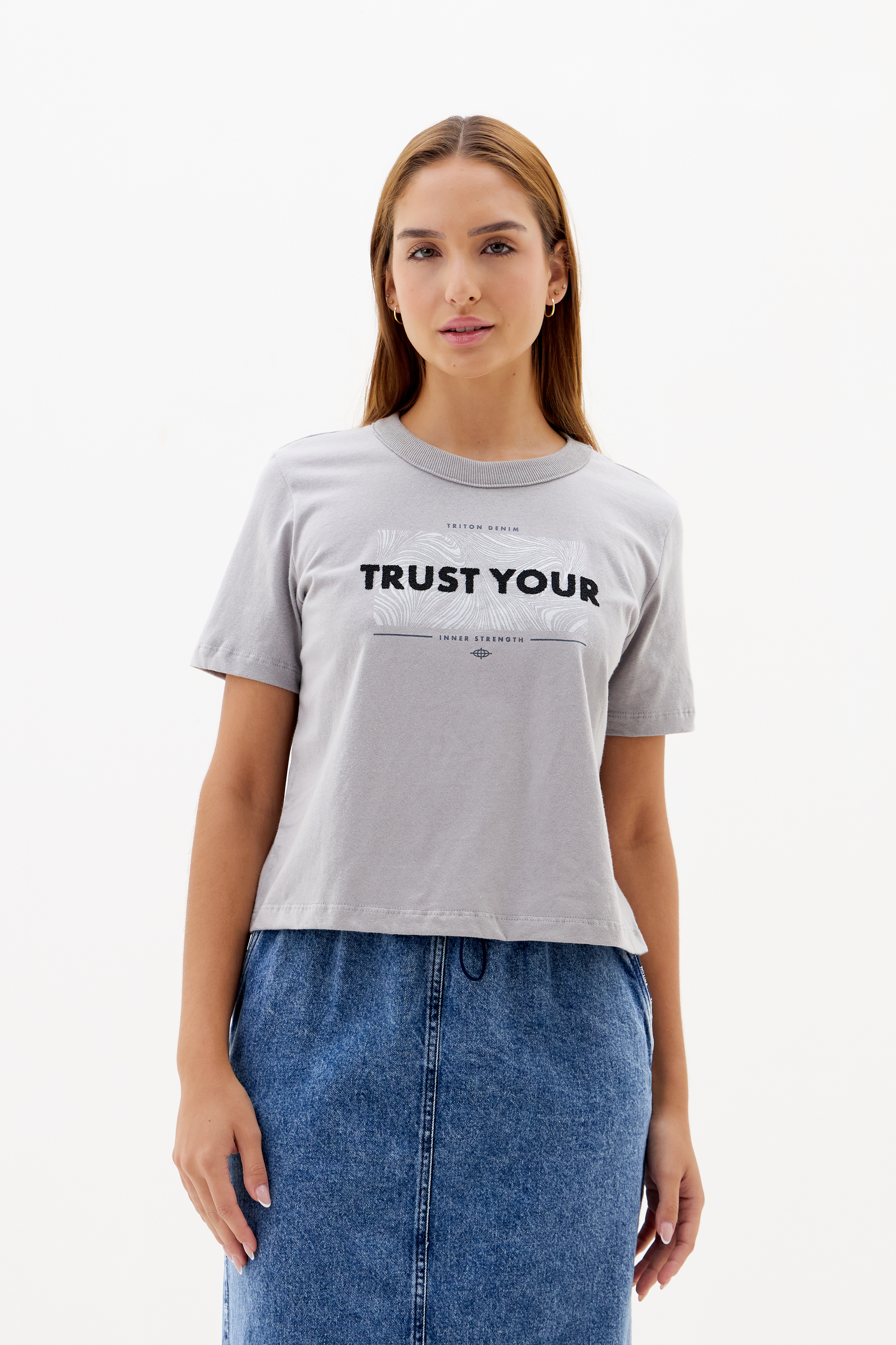 CAMISETA TRITON G CINZA PEWTER