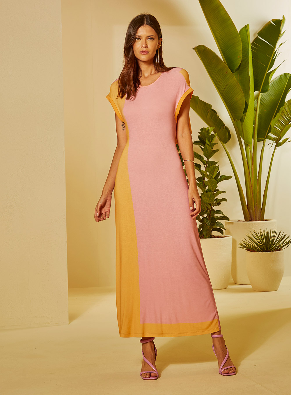 VESTIDO MIDI ESTAMPADO P POENTE
