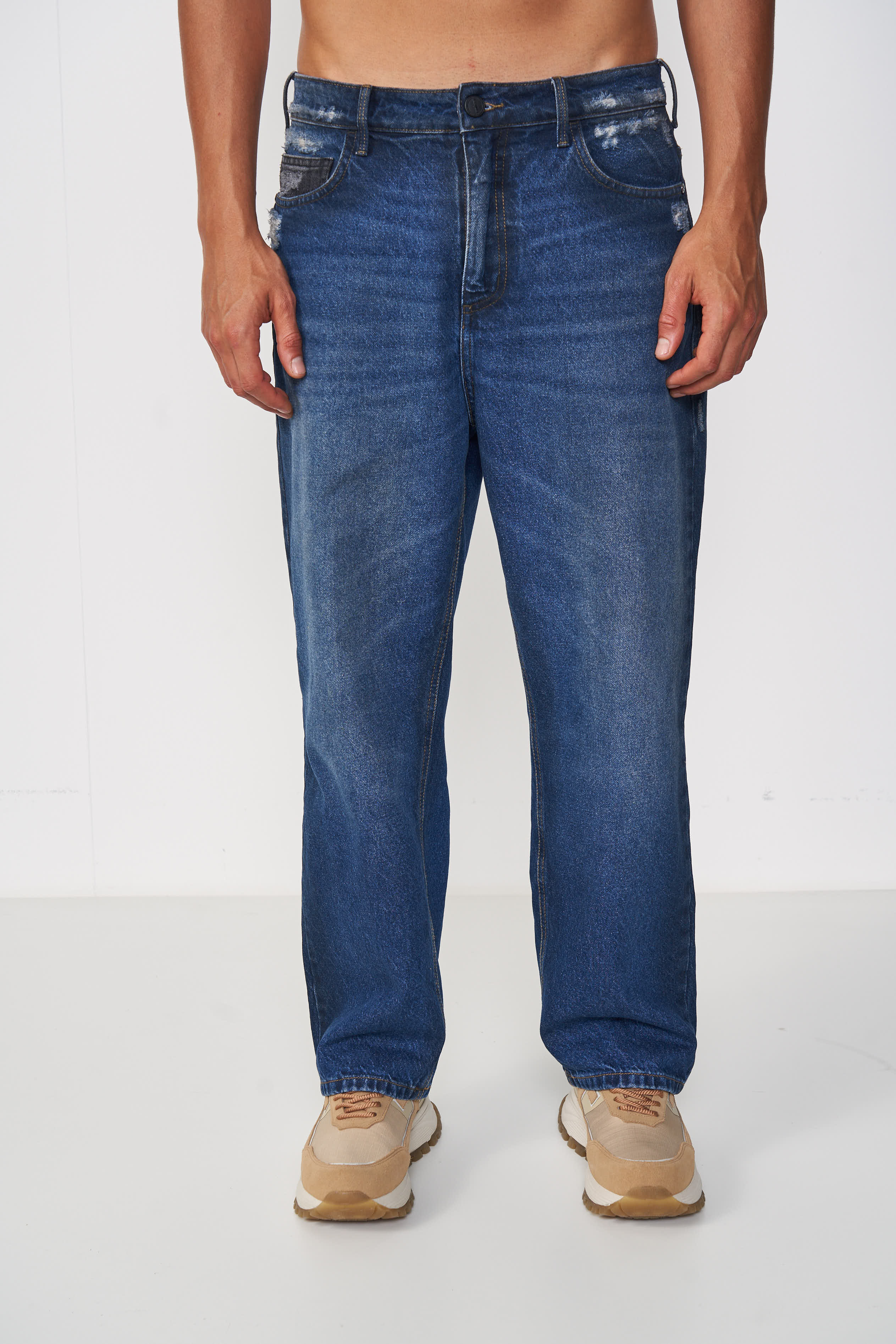 CALÇA JEANS LOOSE 42 INDIGO