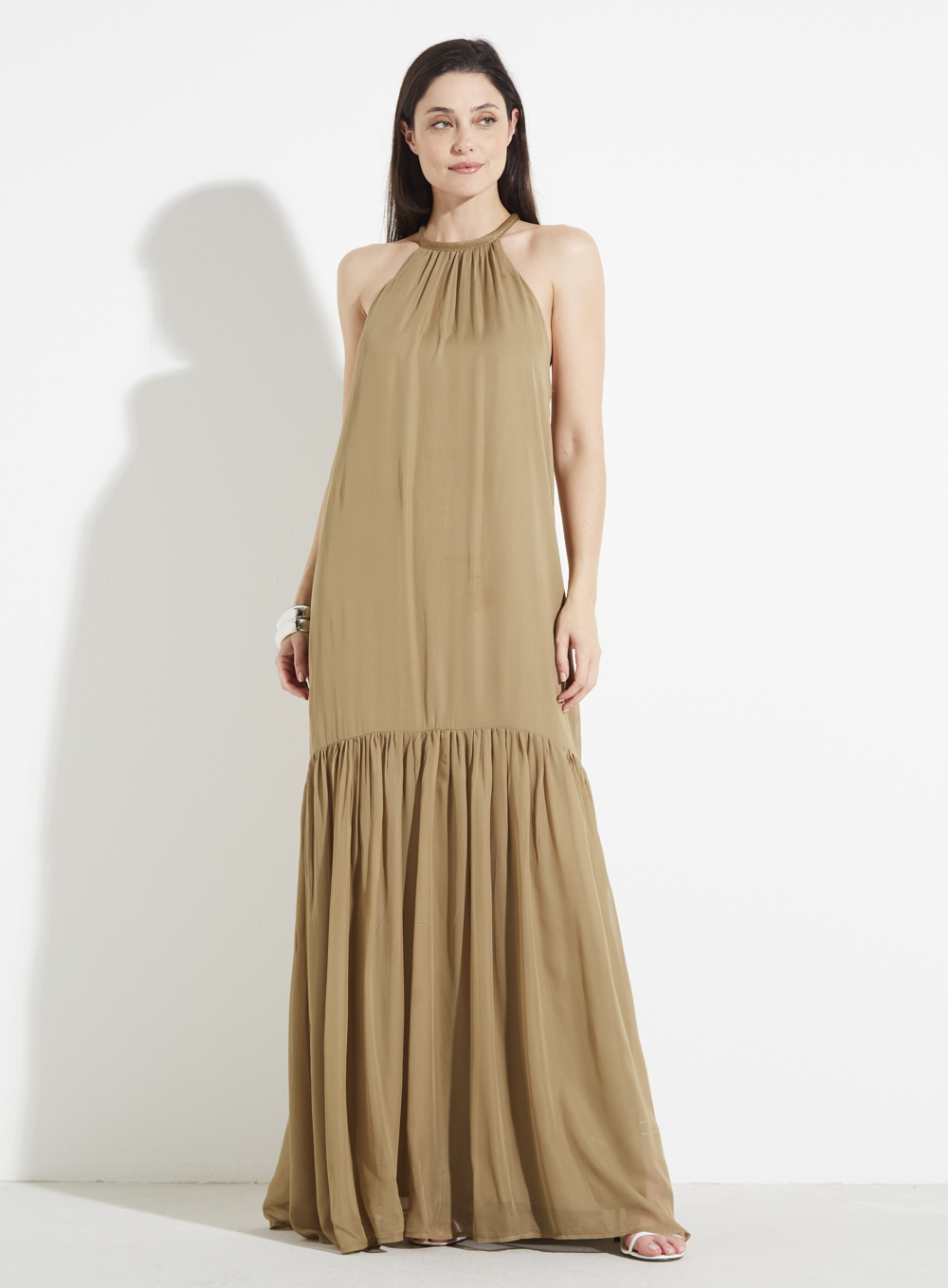 VESTIDO FORUM M BEGE MISK