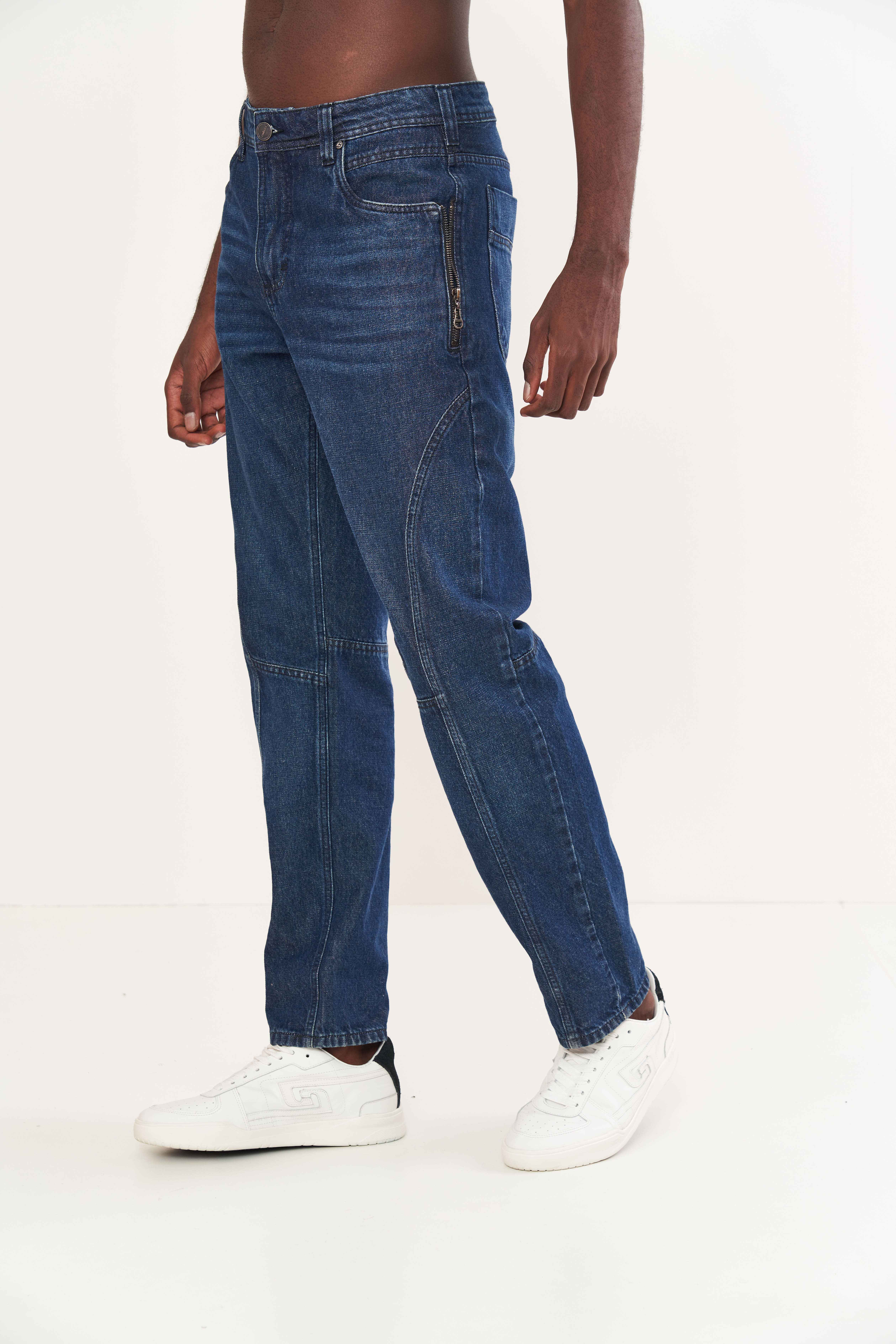 CALÇA JEANS RETA 44 INDIGO