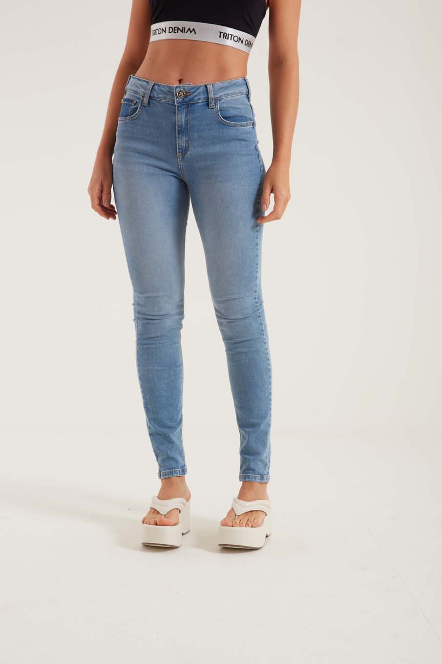 CALÇA JEANS MICHELE 44 INDIGO