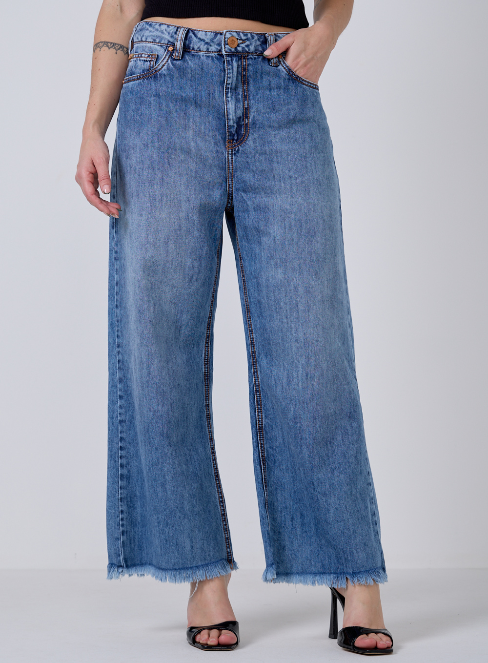 CALÇA JEANS NEW FLARE 44 INDIGO