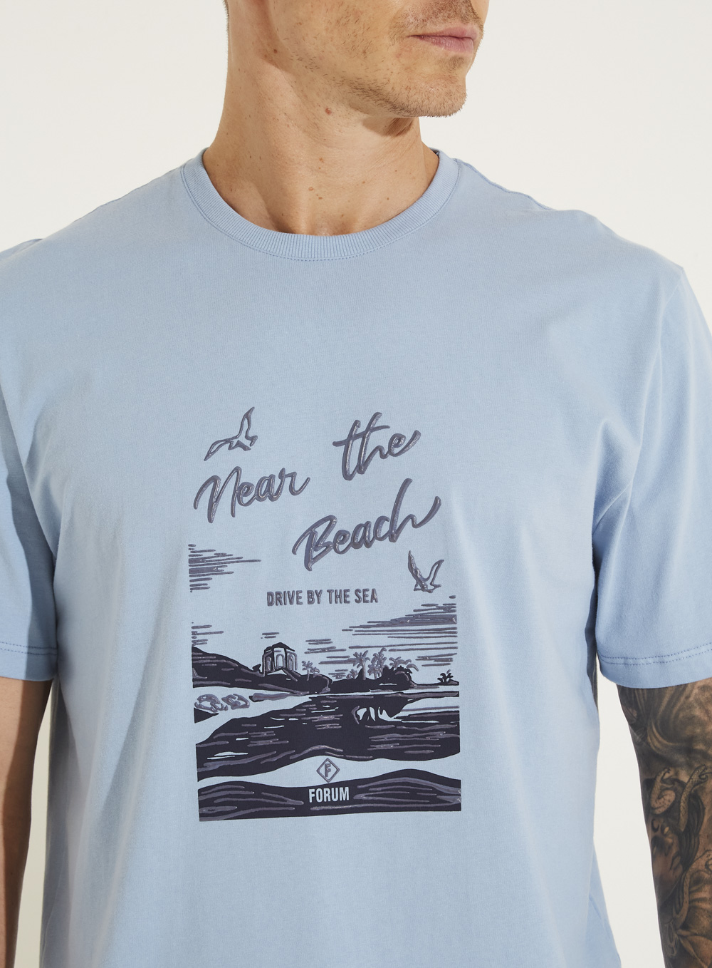 CAMISETA ESTAMPADA M AZUL DUSK