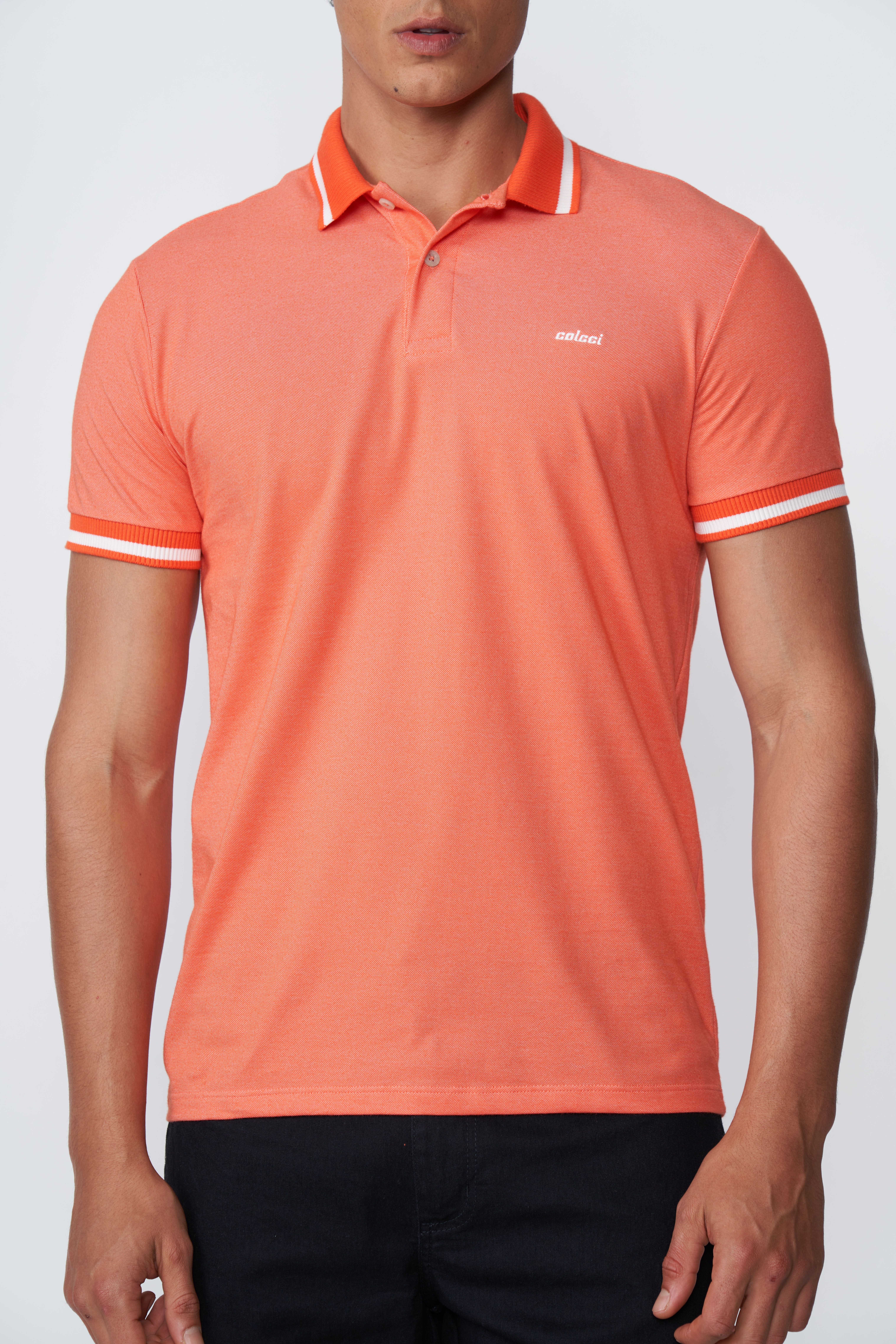 POLO COLCCI M LARANJA PURPURINA