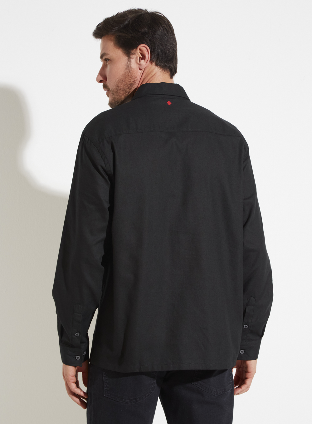 CAMISA LINHO CHELSEA M PRETO