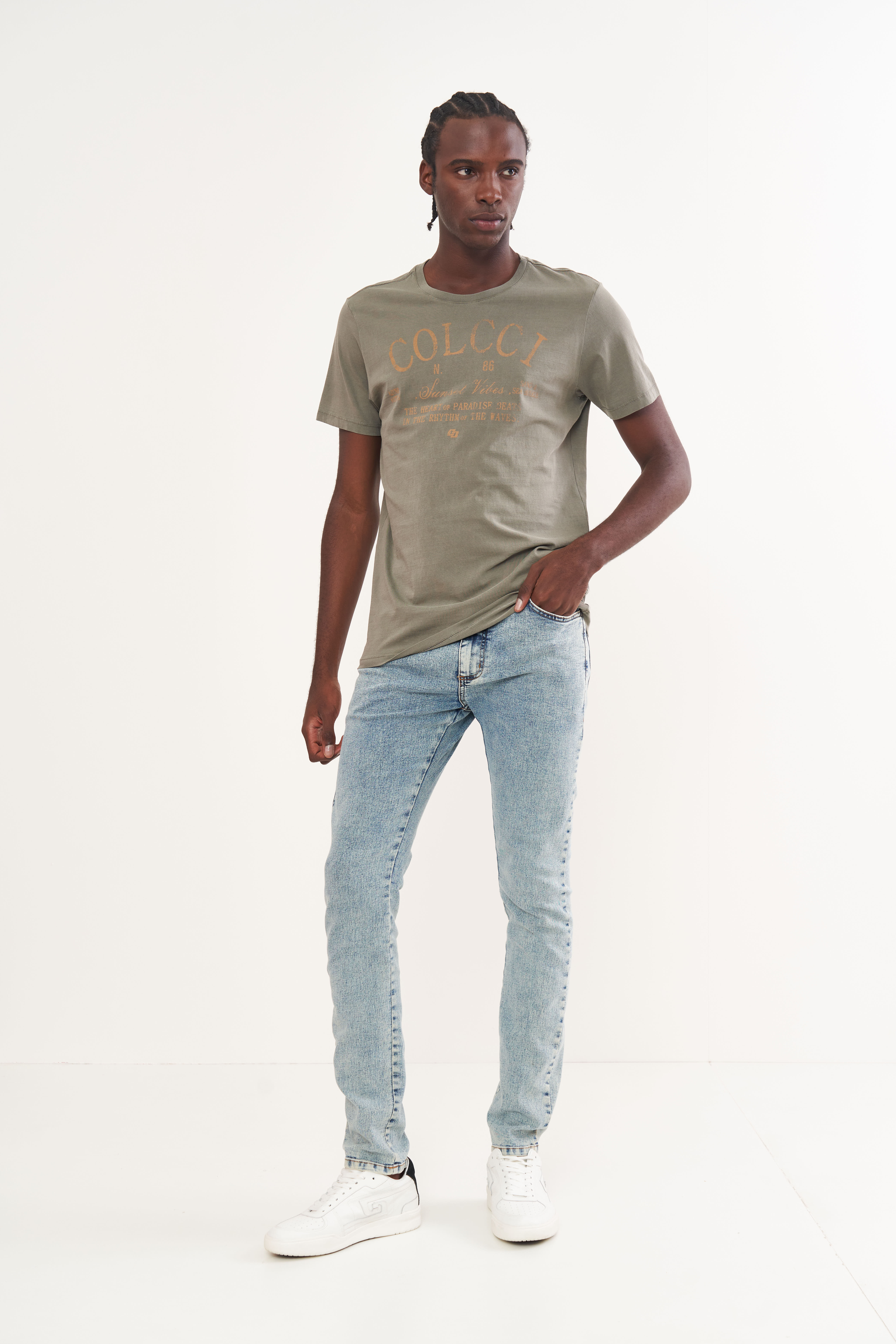 CAMISETA COLCCI M VERDE CILANTRO