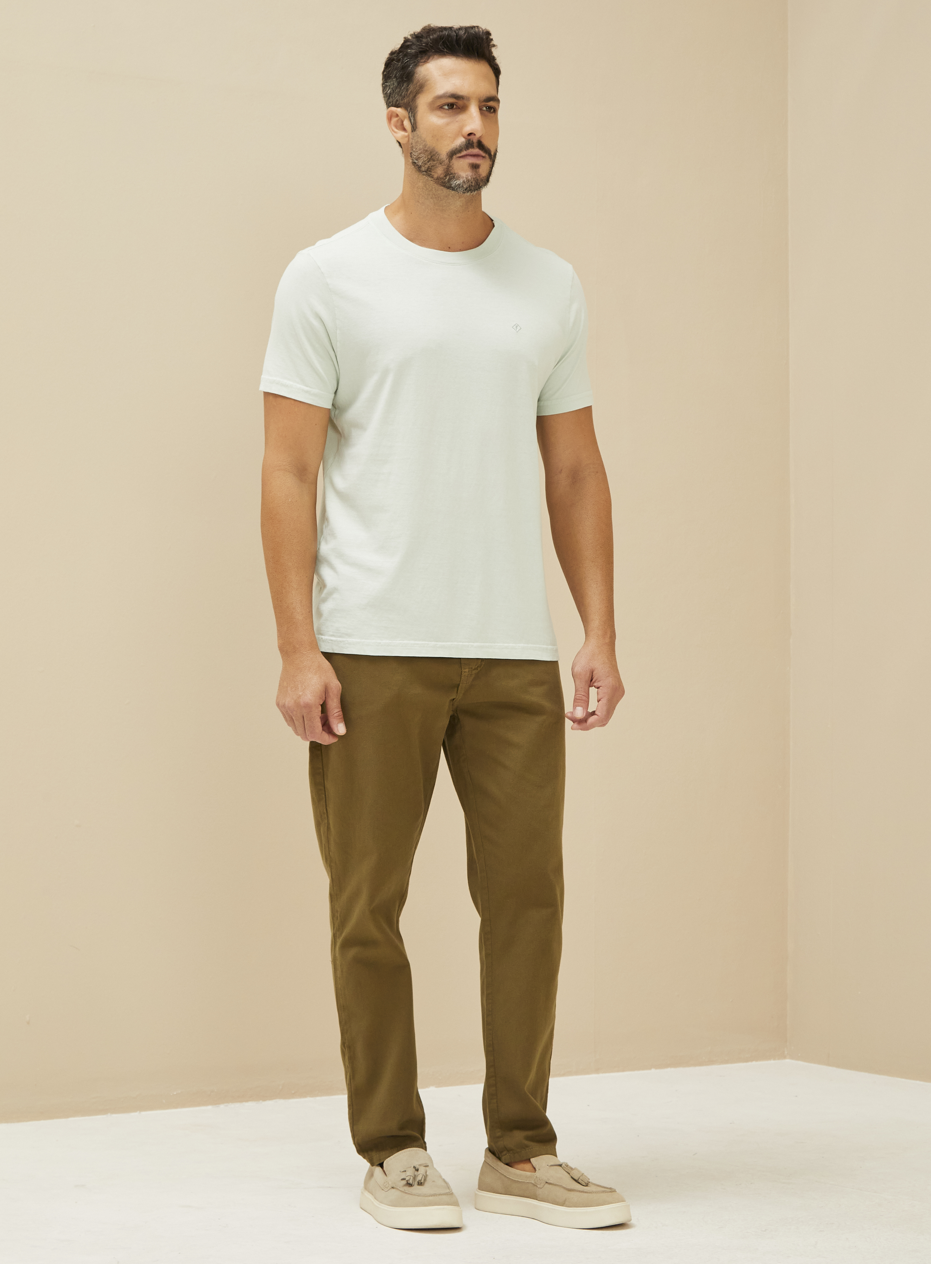 CALÇA SARJA LUCIANO 38 VERDE SAP