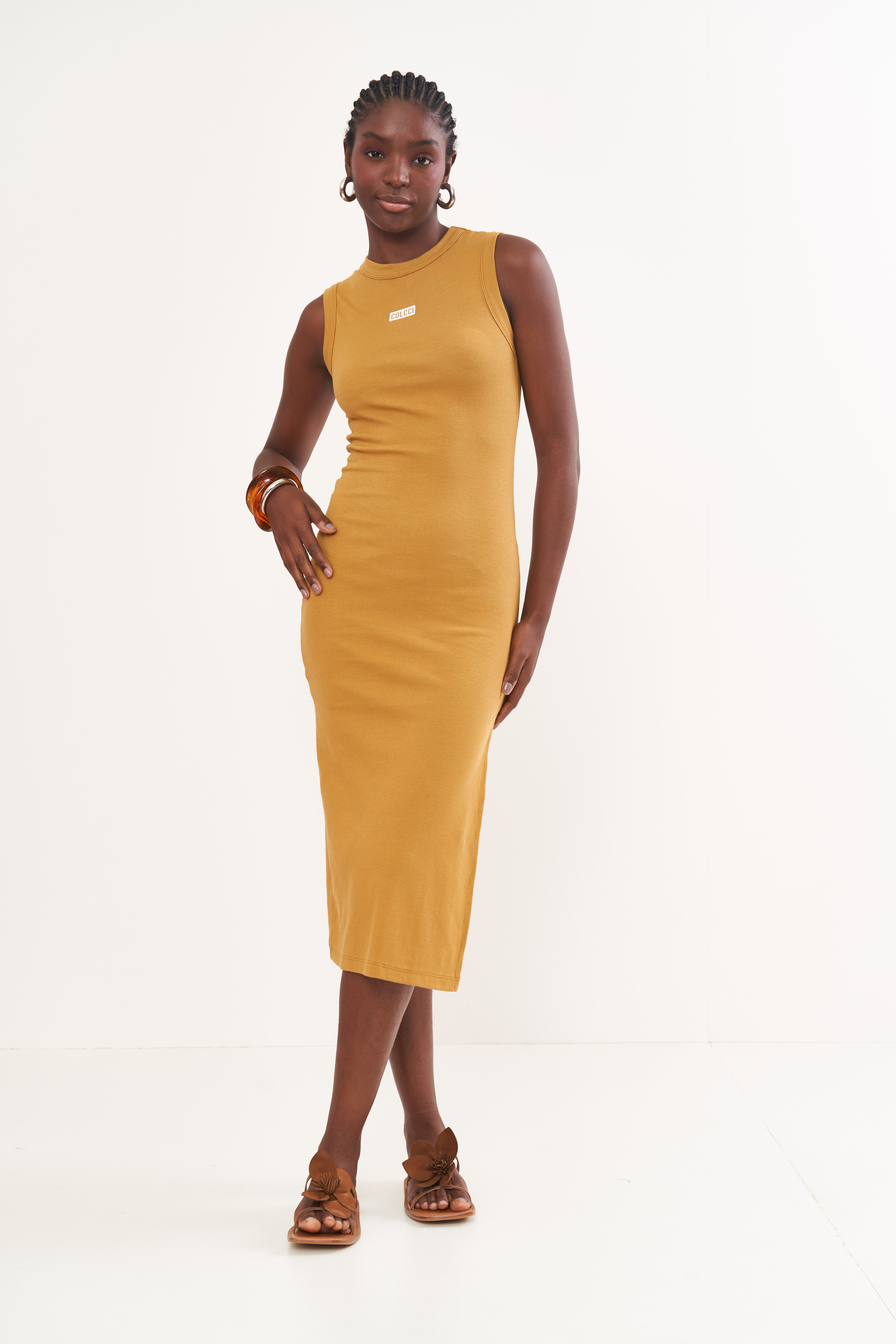 VESTIDO CANELADO G PRETO
