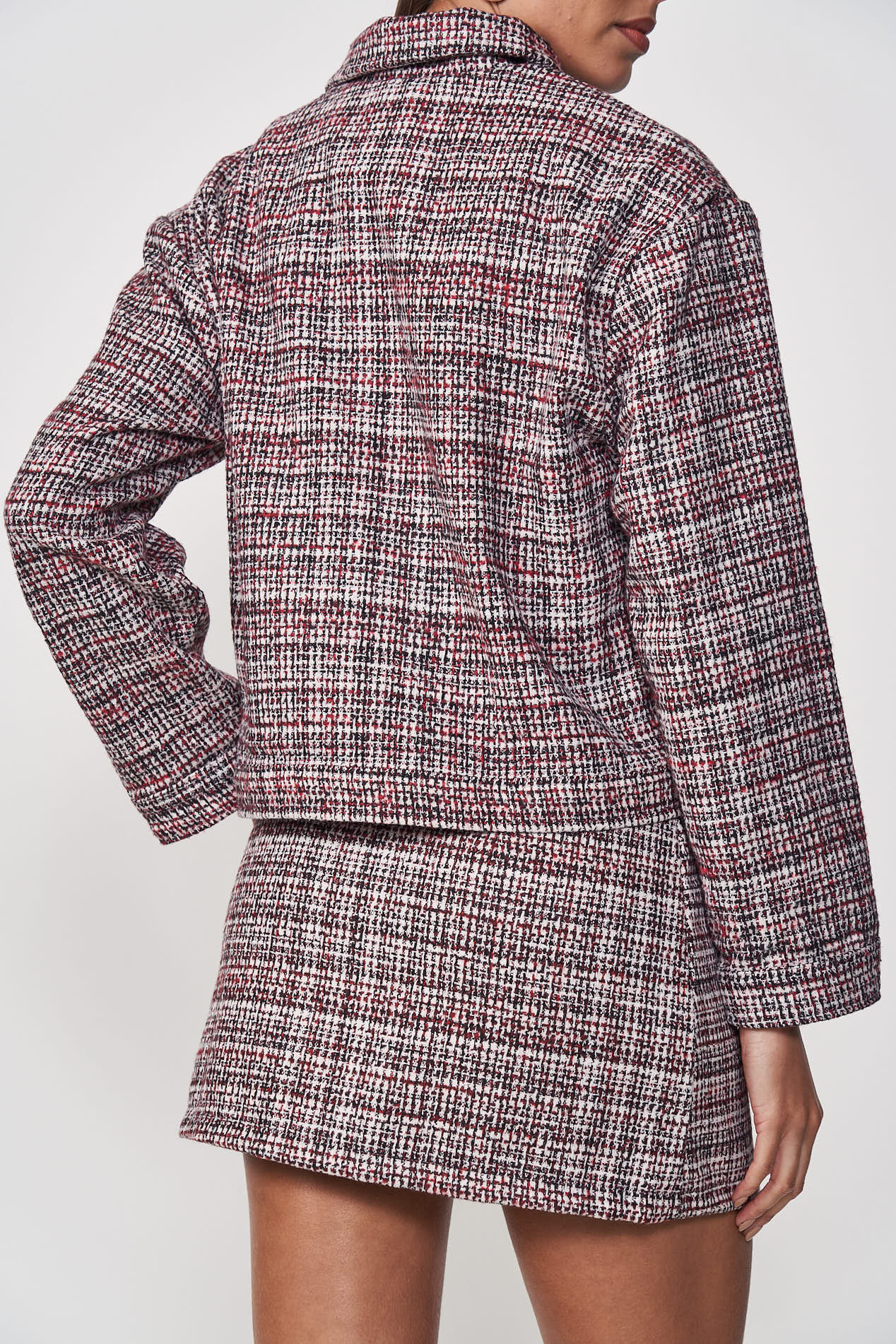 CASACO TWEED P VERM./PRET./OFF