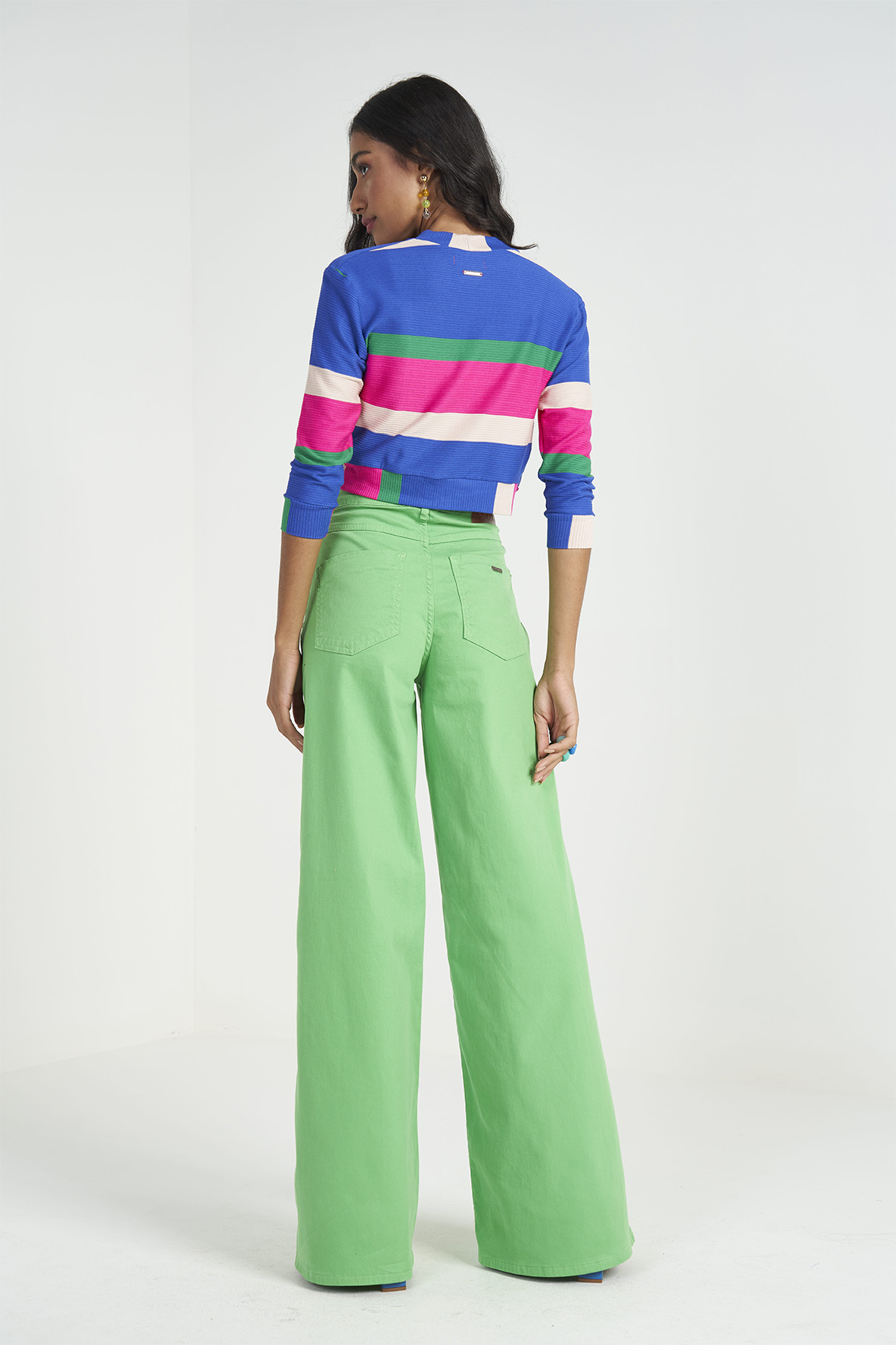 CALÇA SARJA PANTALONA 36 VERDE SPRINGLER