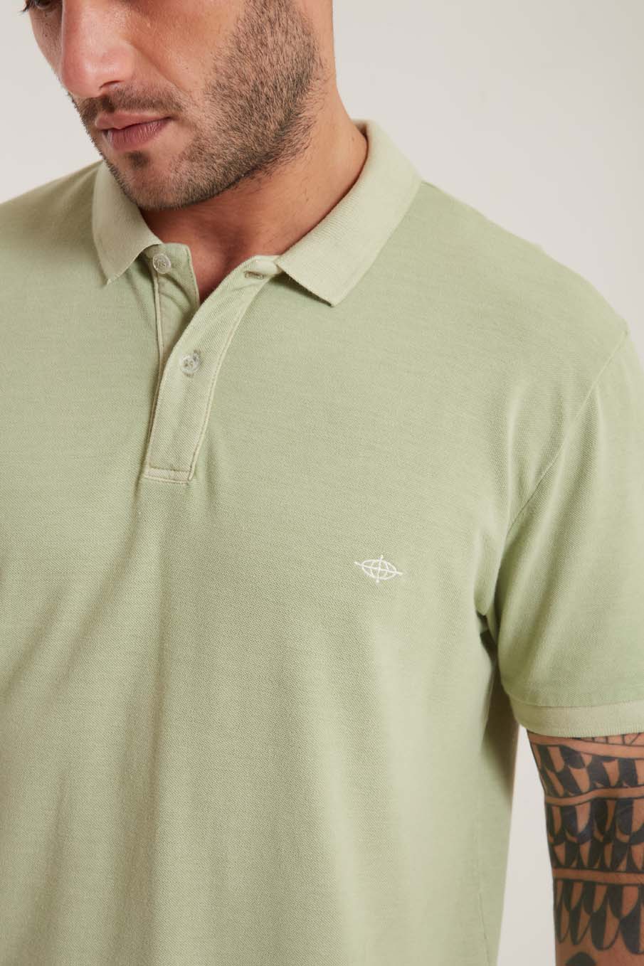 POLO TRITON M VERDE FRISE