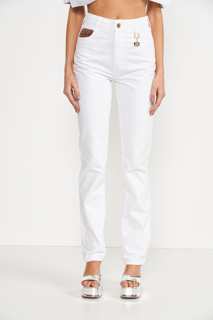 CALÇA SARJA KENDAL 36 BRANCO