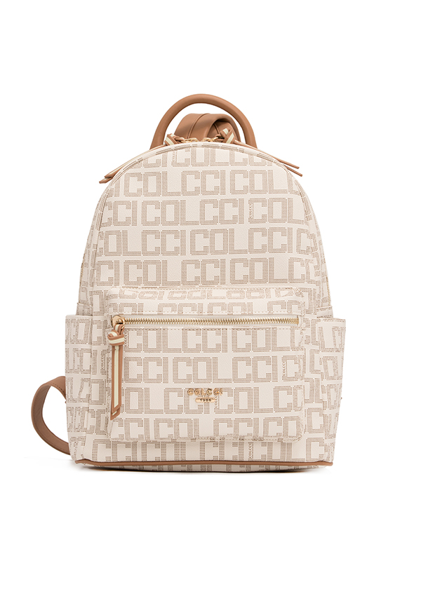 MOCHILA COLCCI FEM MONOGRAMA U CAFE