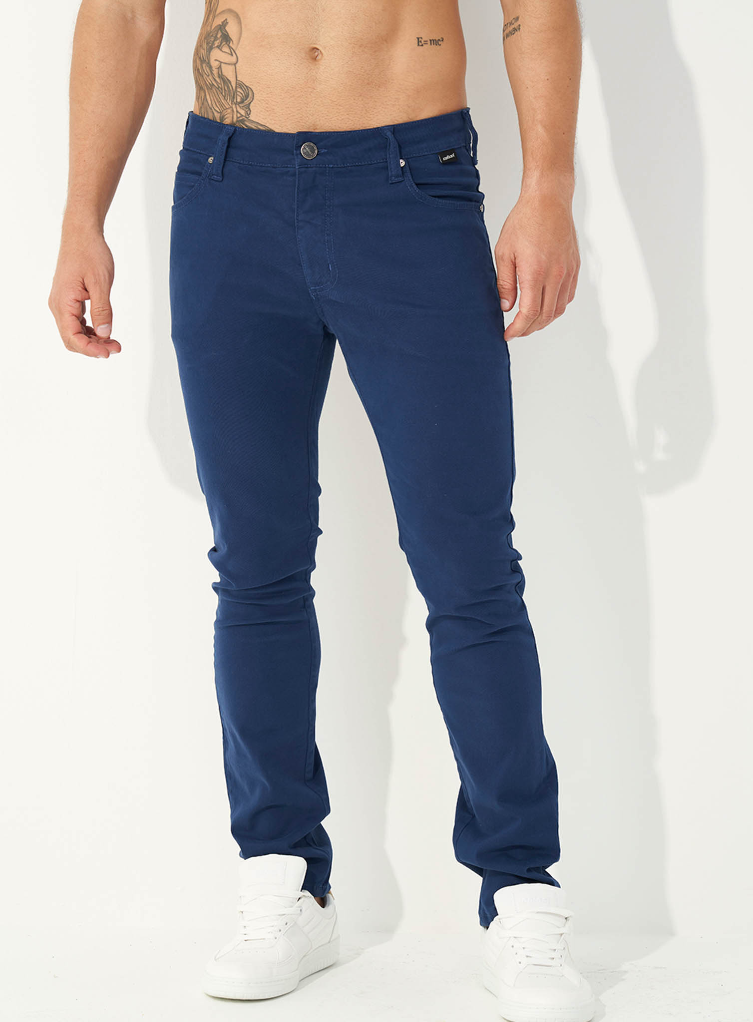 CALÇA SARJA FELIPE SKINNY 46 BEGE BEAR