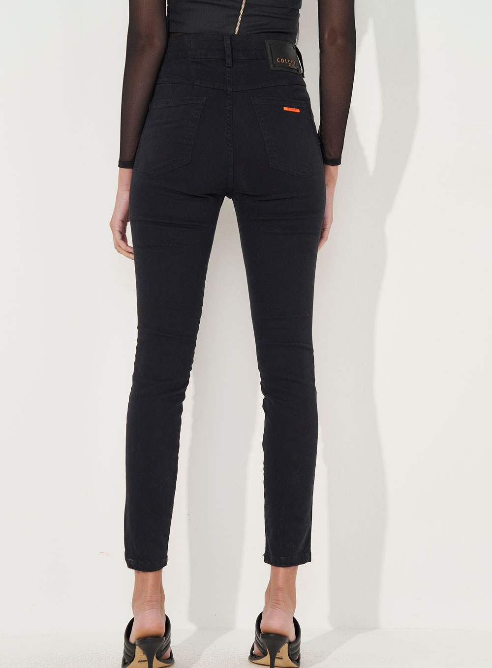 CALÇA SARJA KAREN 34 PRETO