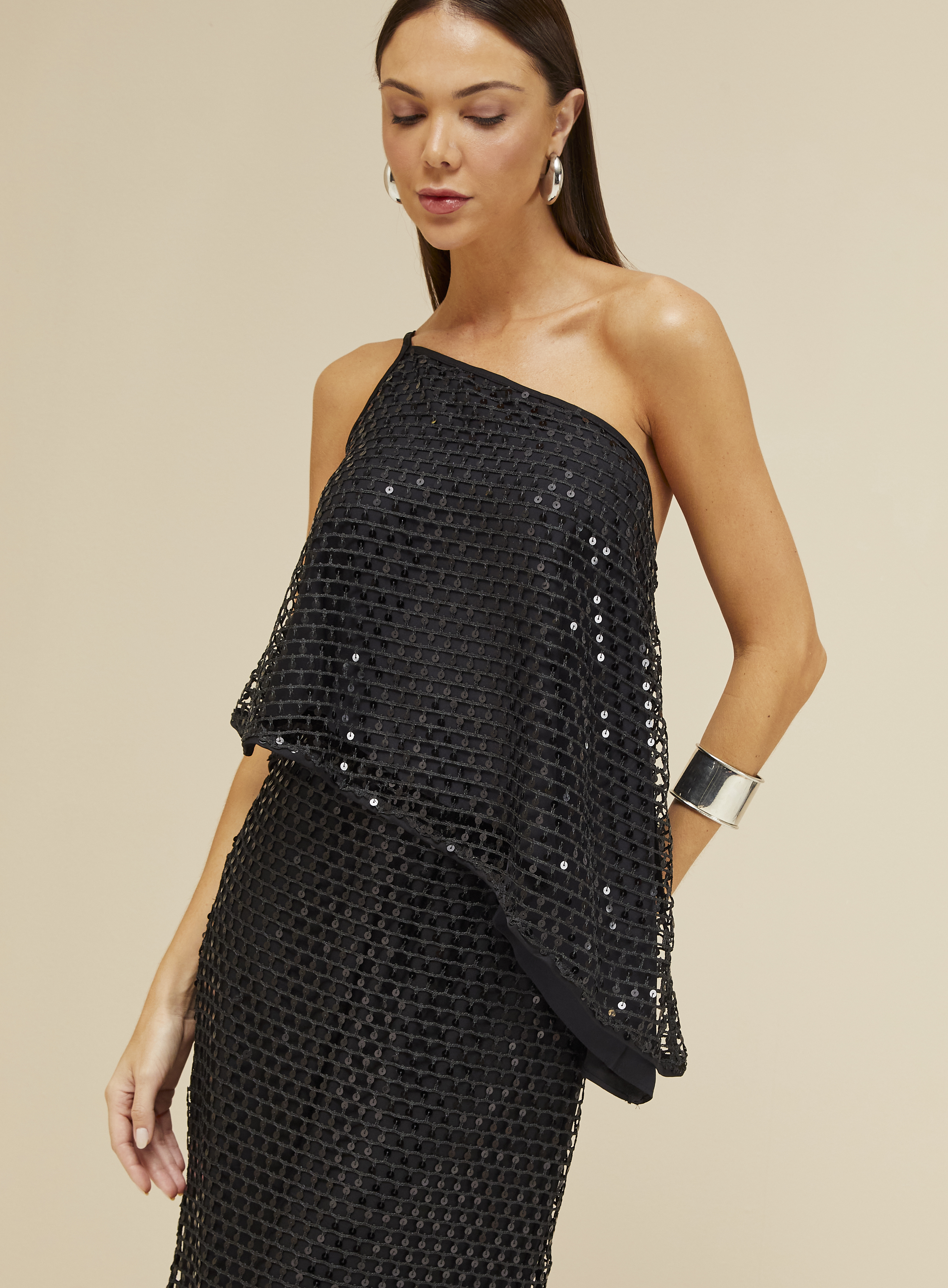 BLUSA PAETÊ PP PRETO