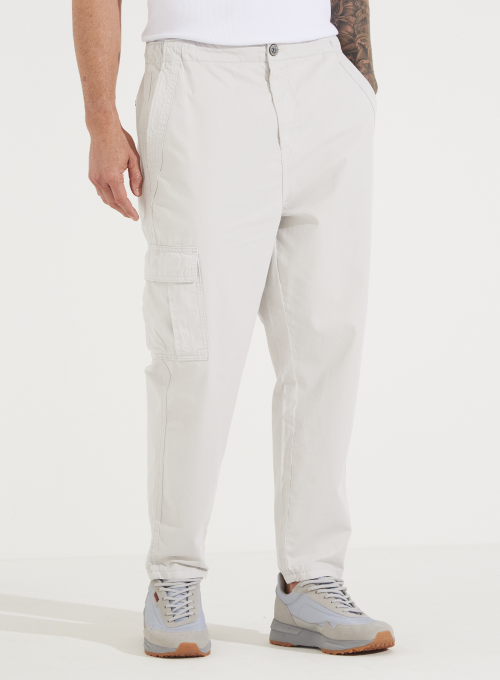 CALÇA SARJA  ALENCAR 42 CINZA CLEAR