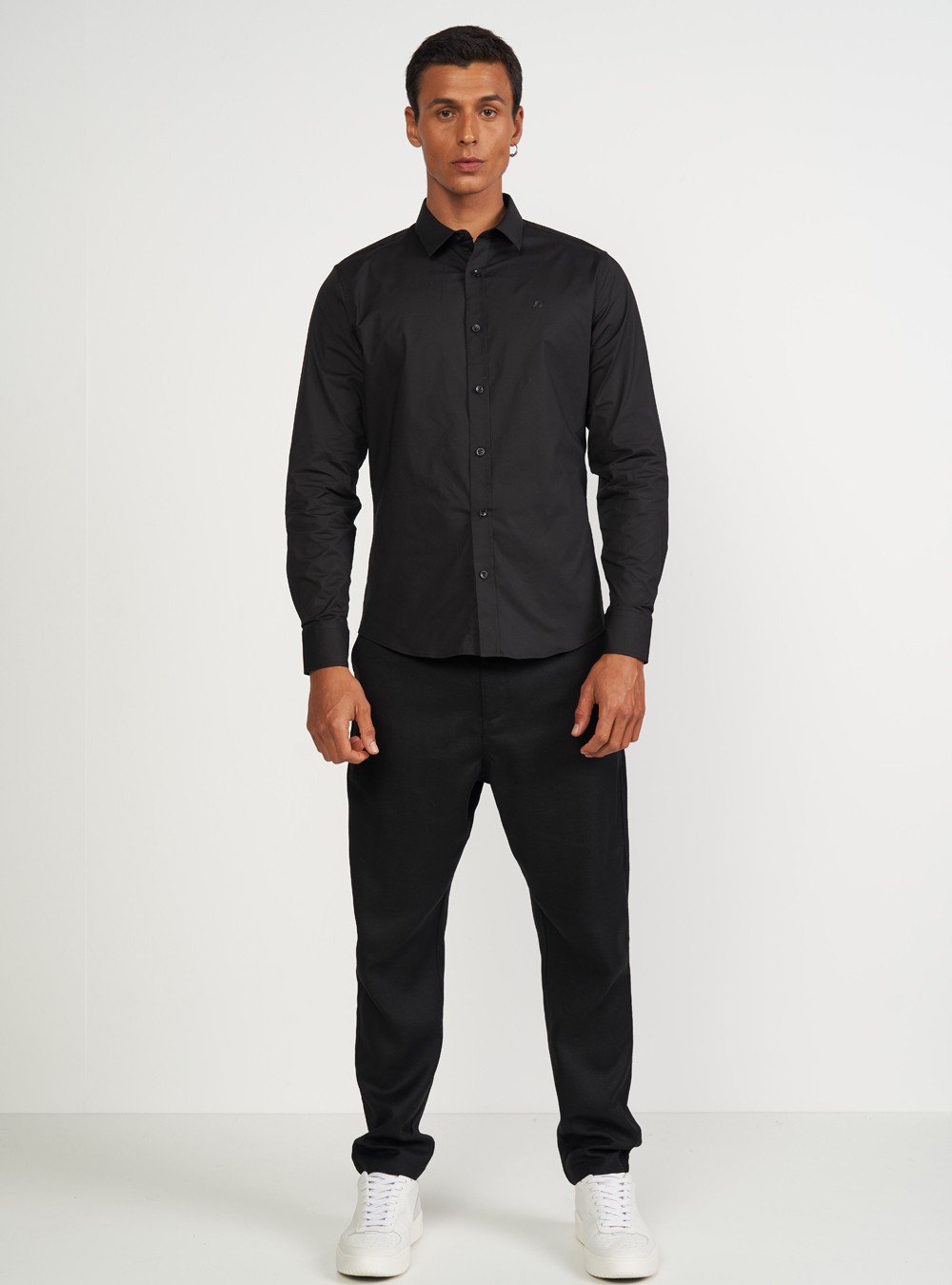 CAMISA FIT GG AZUL CASHMERE