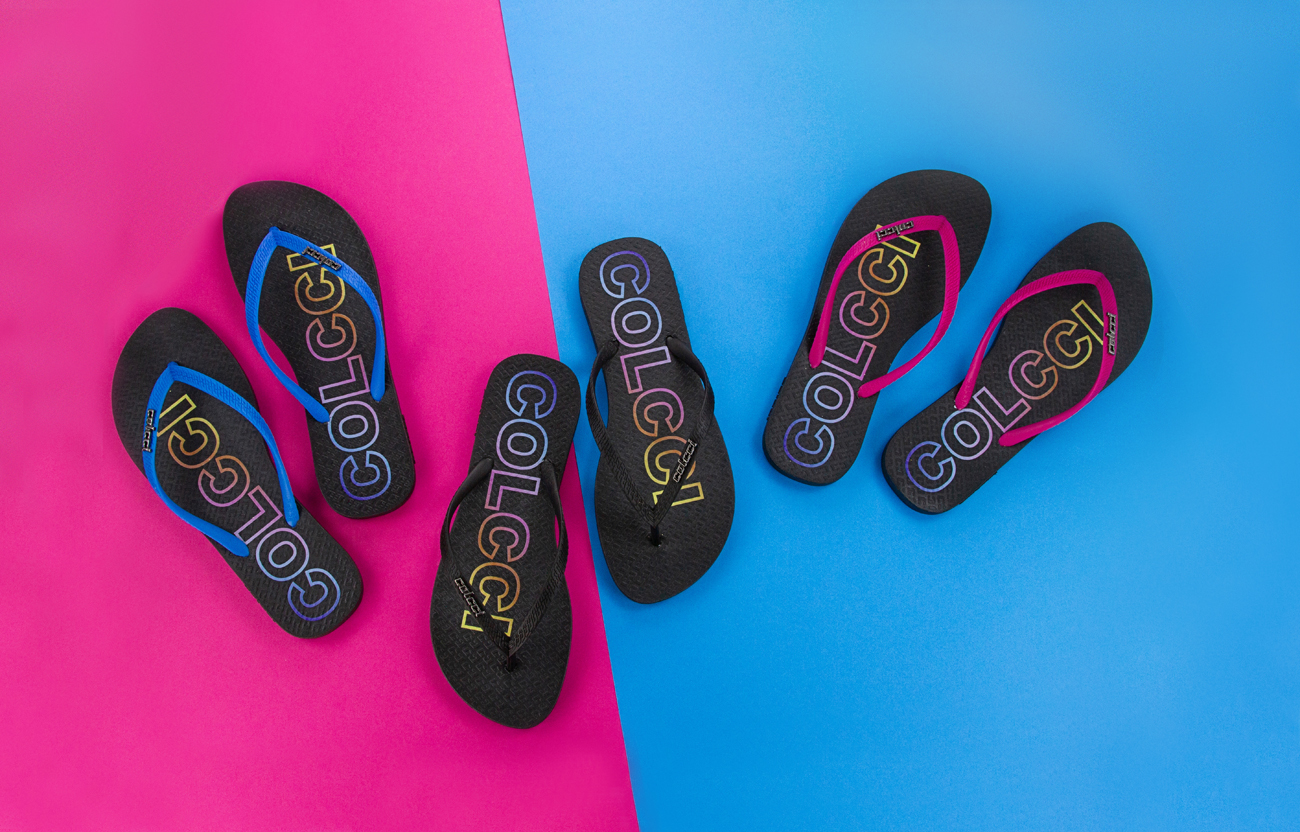 SANDALIA FEM COLCCI ARCO IRIS 33-34 PRETO