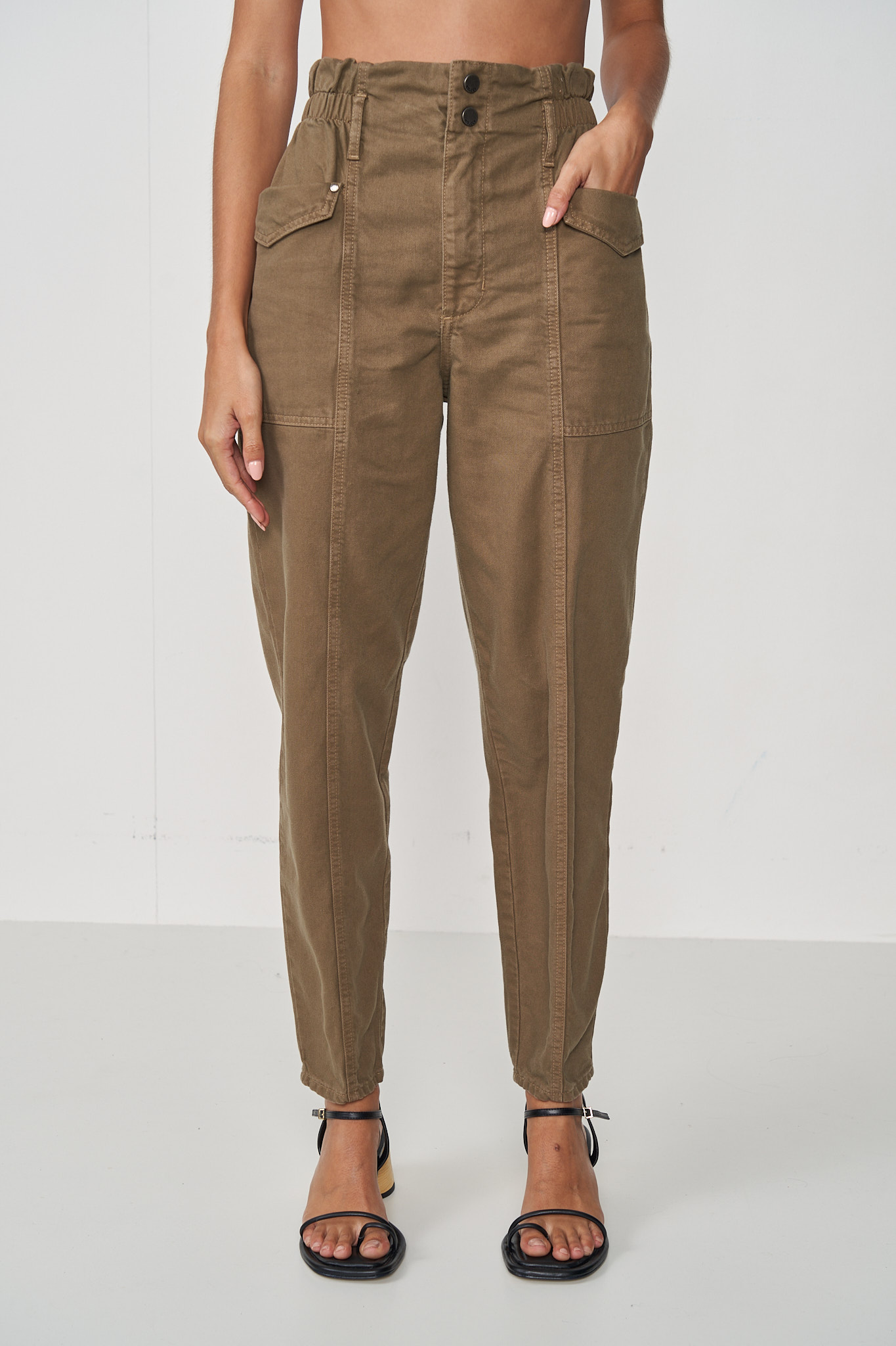 CALÇA SARJA CLOCHARD 42 BEGE MISK