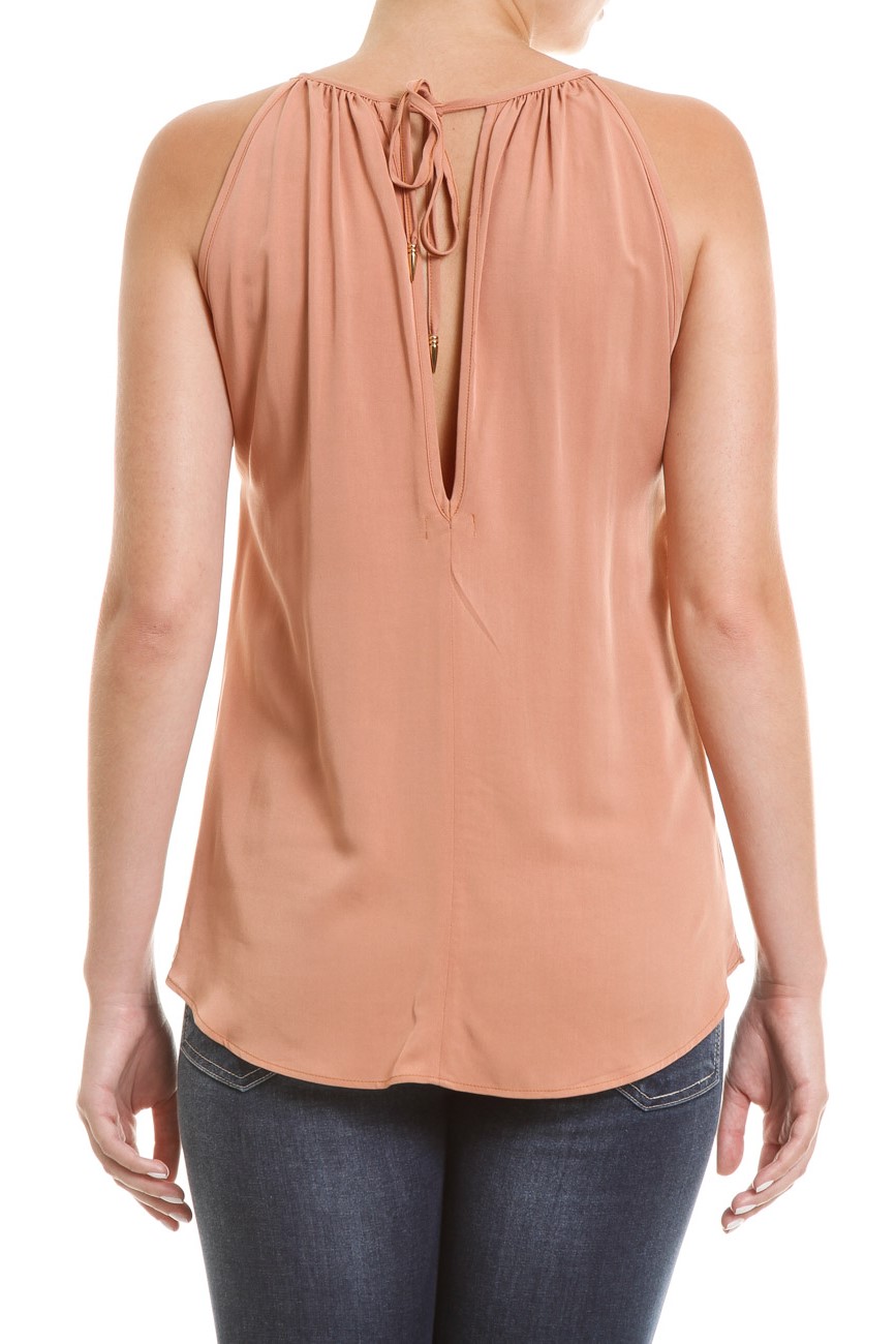 BLUSA FEM SM BORD P BEGE ATOL