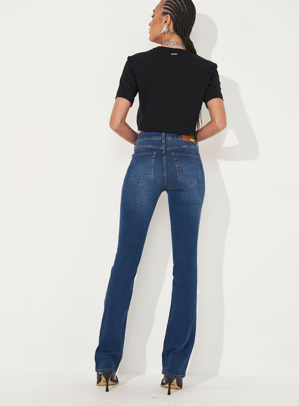 CALÇA JEANS BIA RETA 36 INDIGO