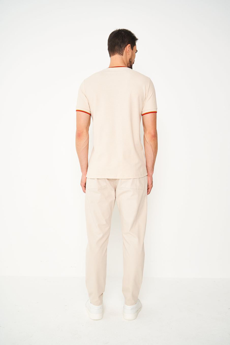 CALÇA SARJA NEW CHINO 40 BEGE TAUPE
