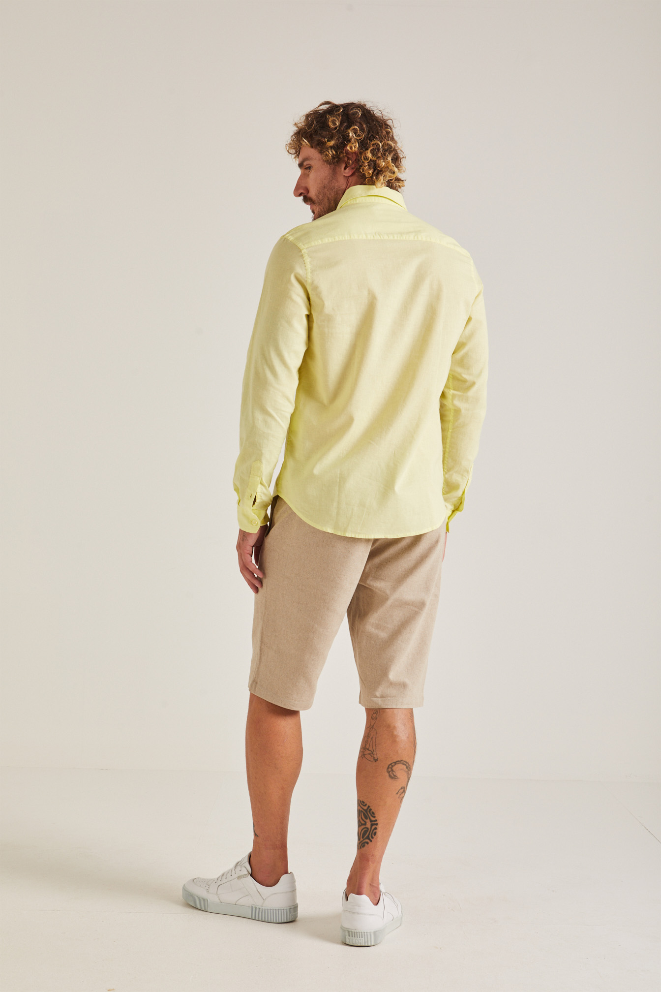 CAMISA LINHO RELAX G AMARELO