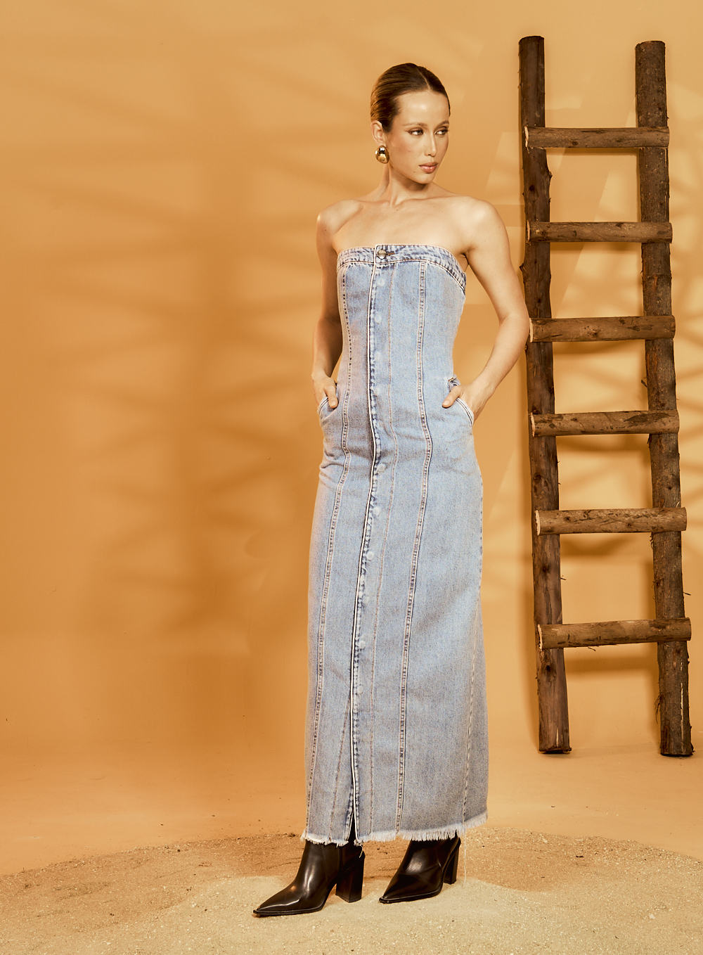 VESTIDO JEANS M INDIGO 600 - INDIGO / M