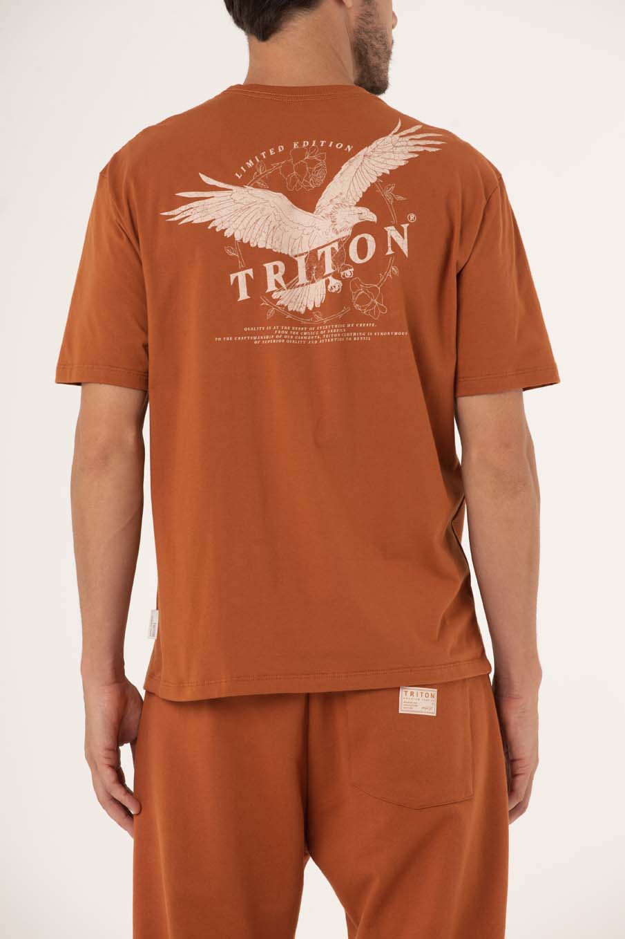 CAMISETA ESTAMPADA G MARROM TRANS