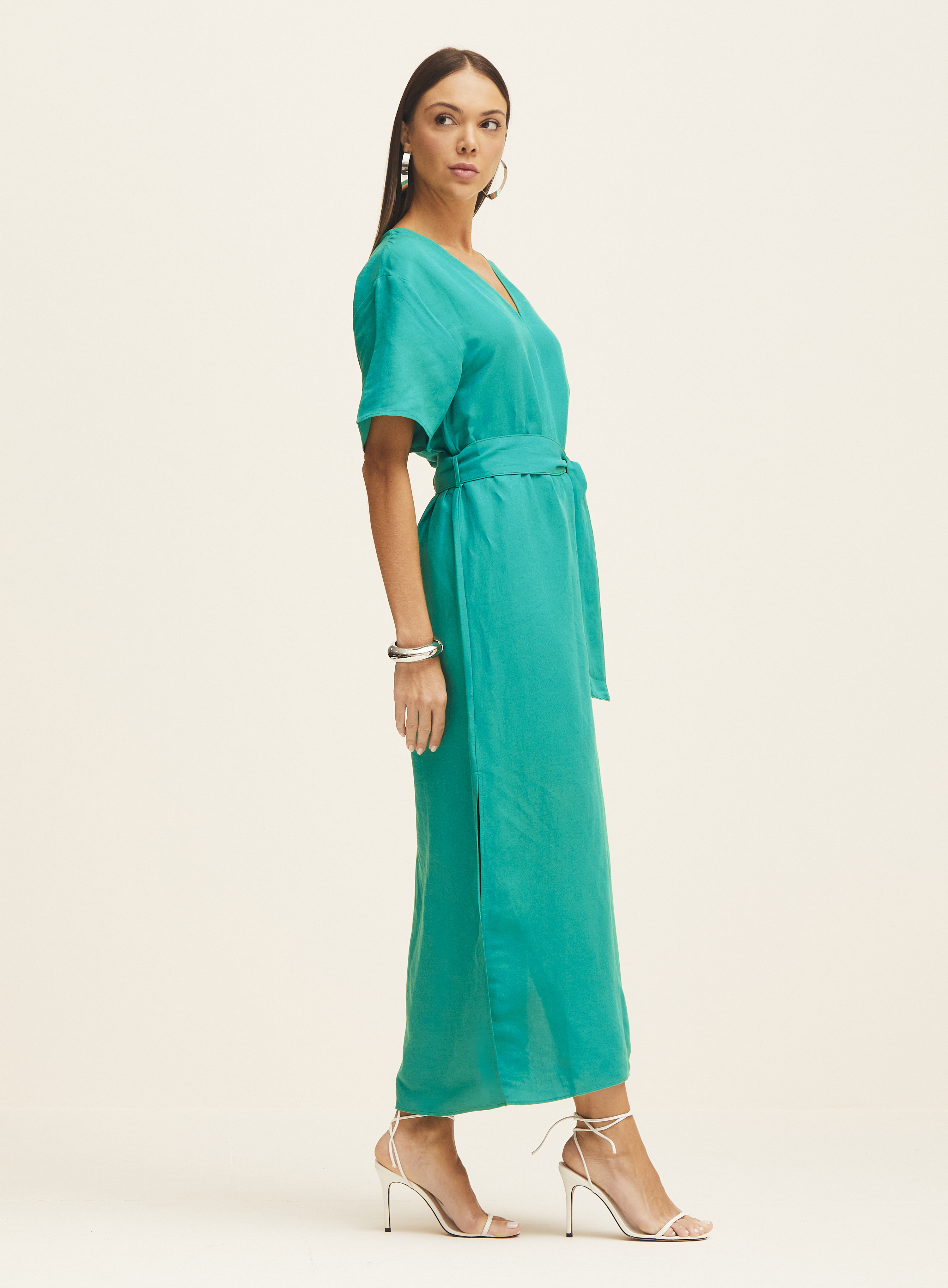 VESTIDO LINHO G VERDE JOLLY