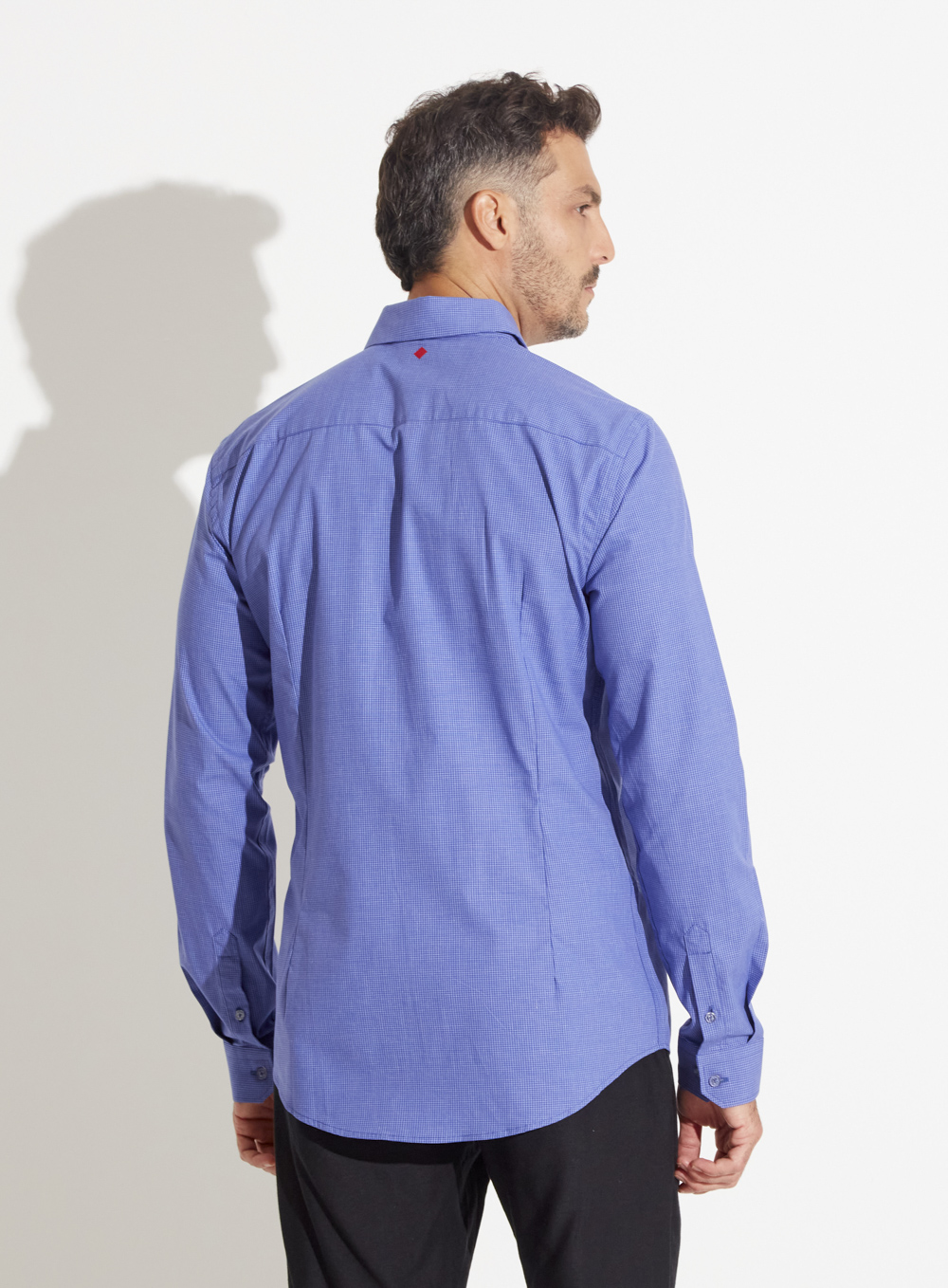 CAMISA SUPER SLIM FIT 3 AZUL/BRANCO