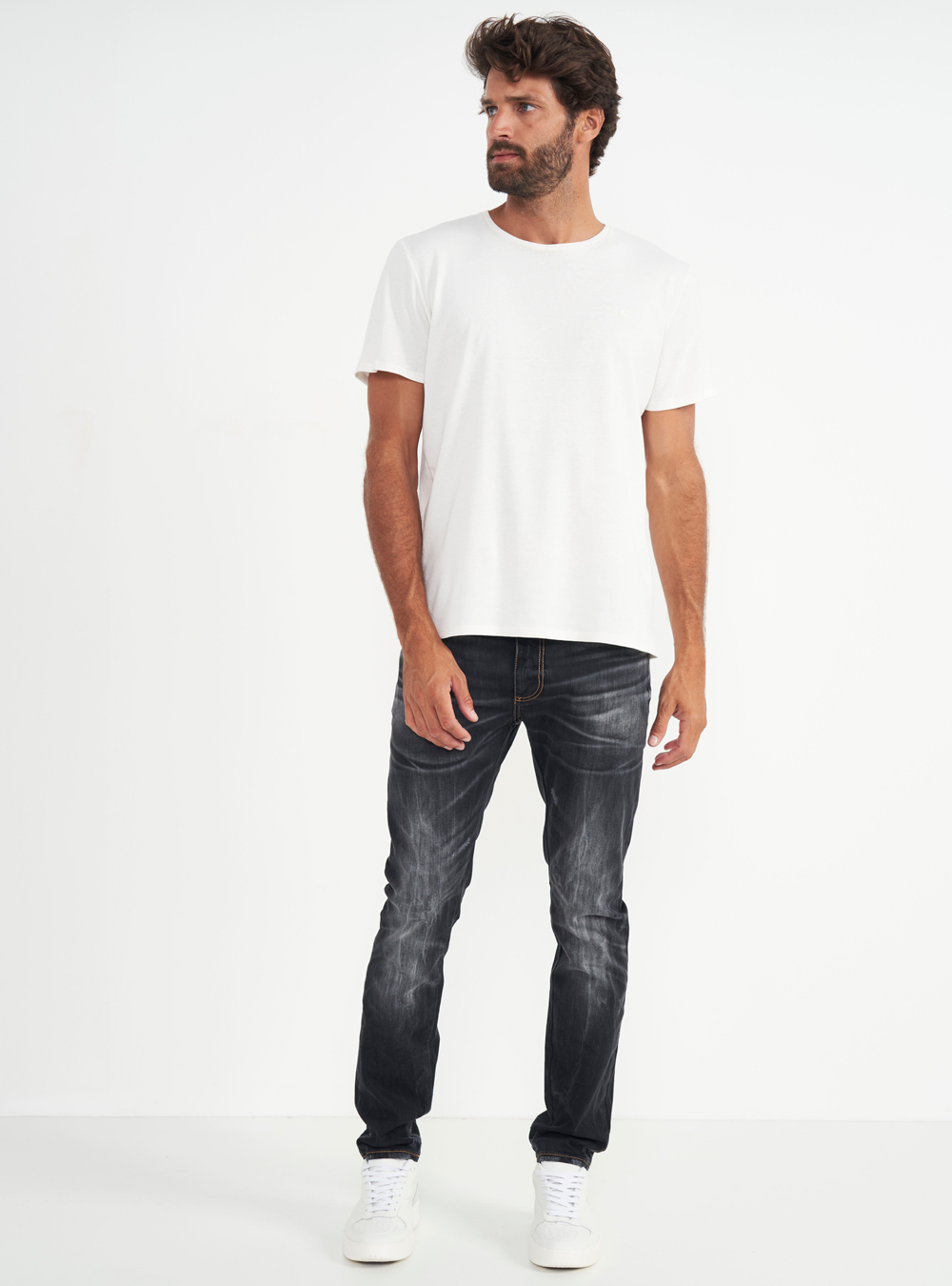 CALÇA JEANS FELIPE SKINNY 36 IND.PRETO