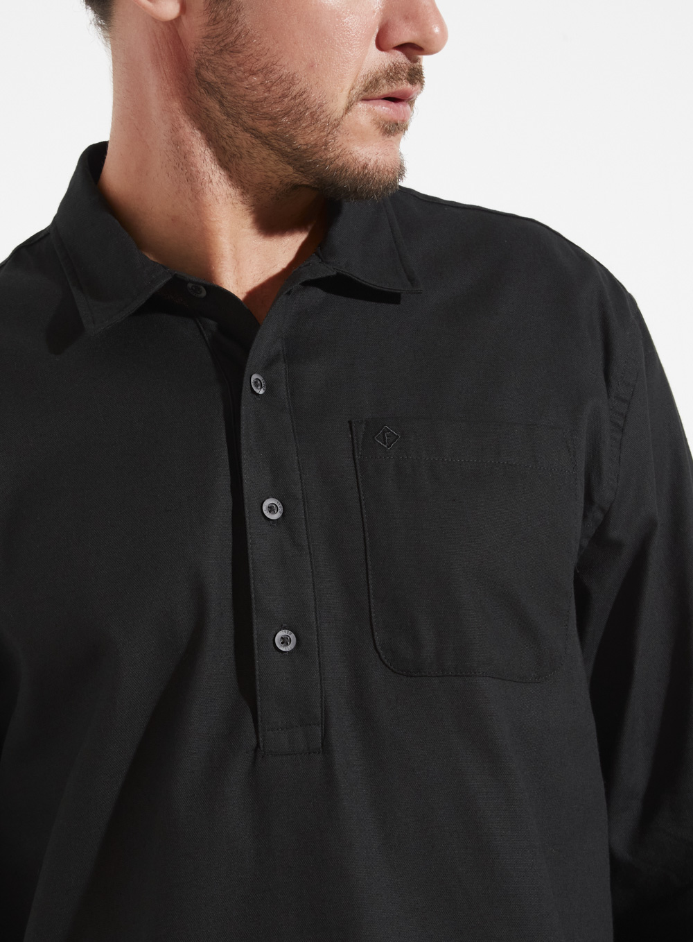 CAMISA LINHO CHELSEA M PRETO