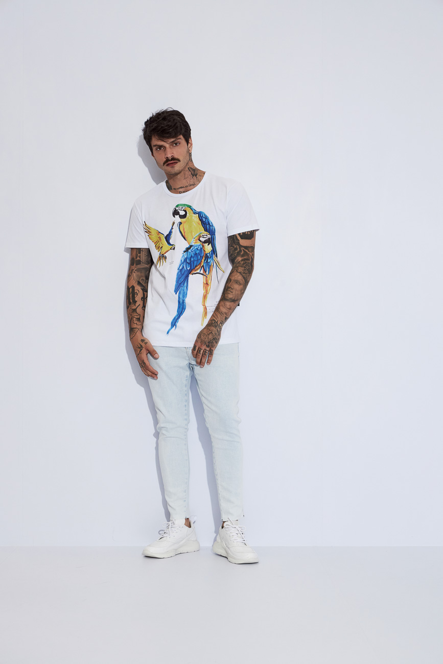 CAMISETA ESTAMPADA M BRANCO