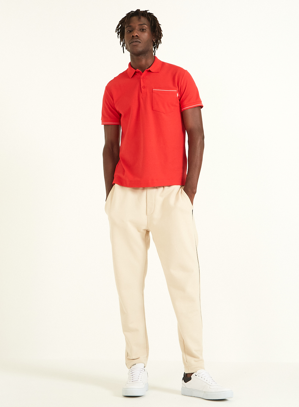 POLO COM BOLSO P VERMELHO IFE