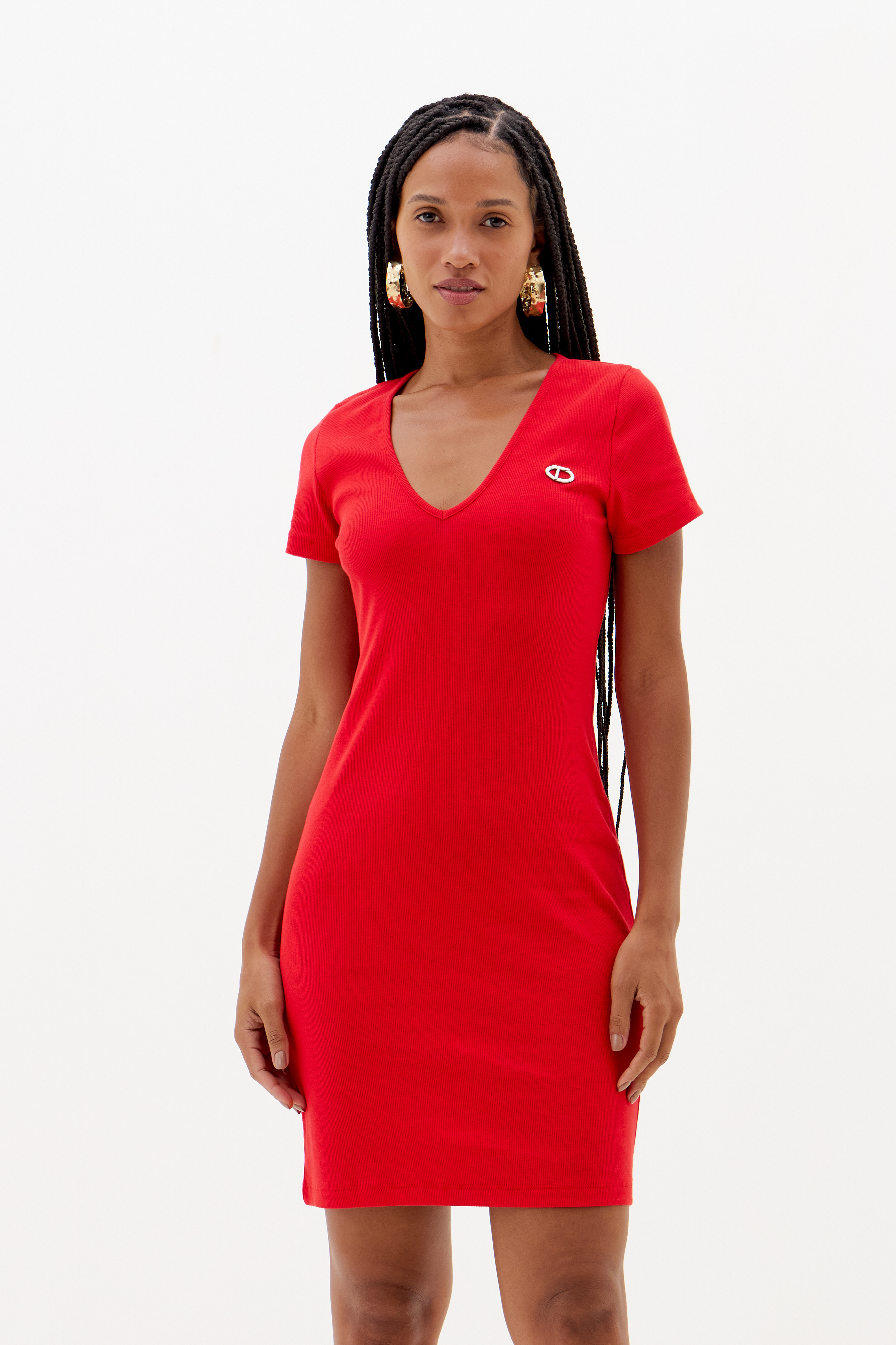 VESTIDO CANELADO G AZUL SAPPHIRE
