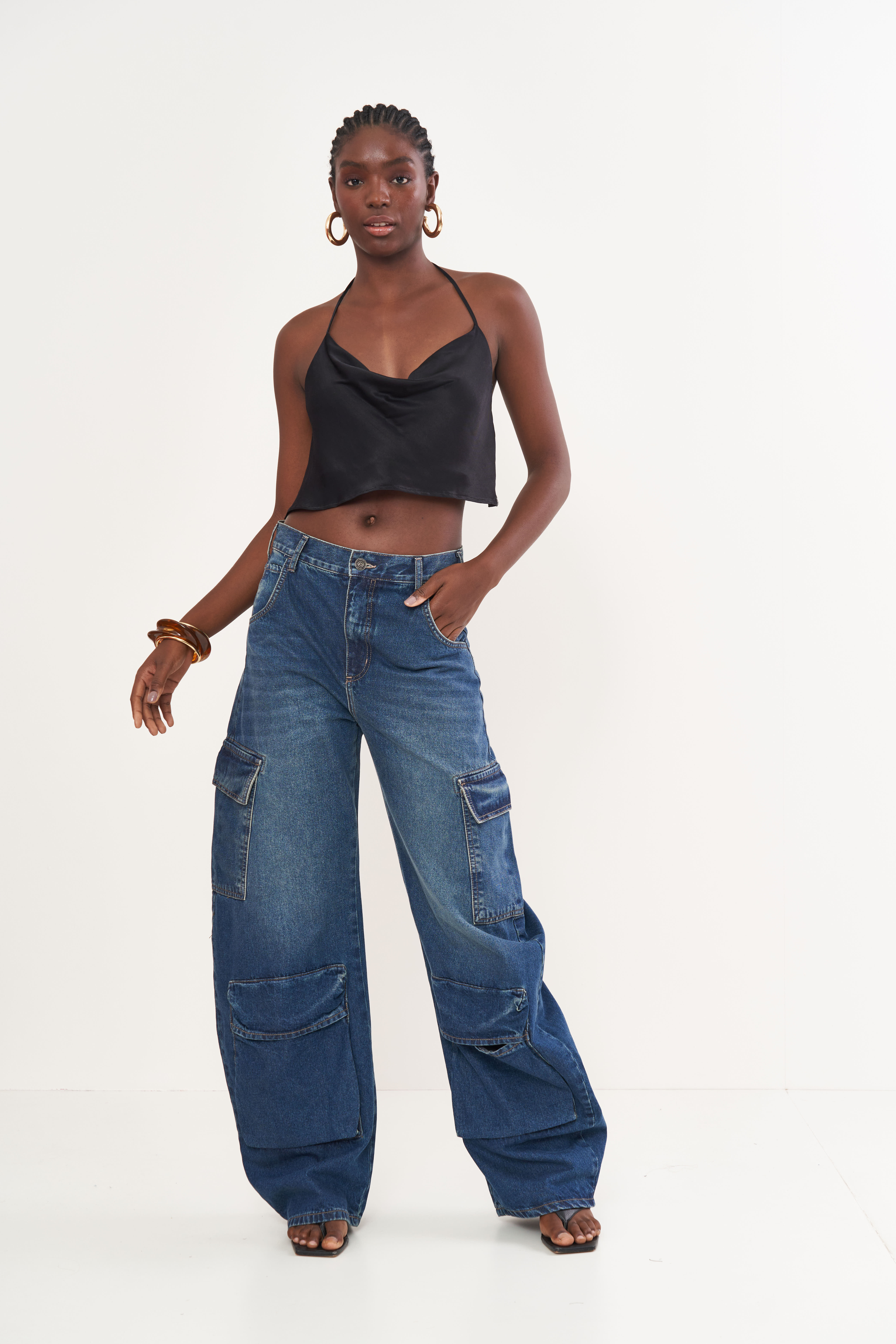 CALÇA JEANS BARCELONA 34 INDIGO