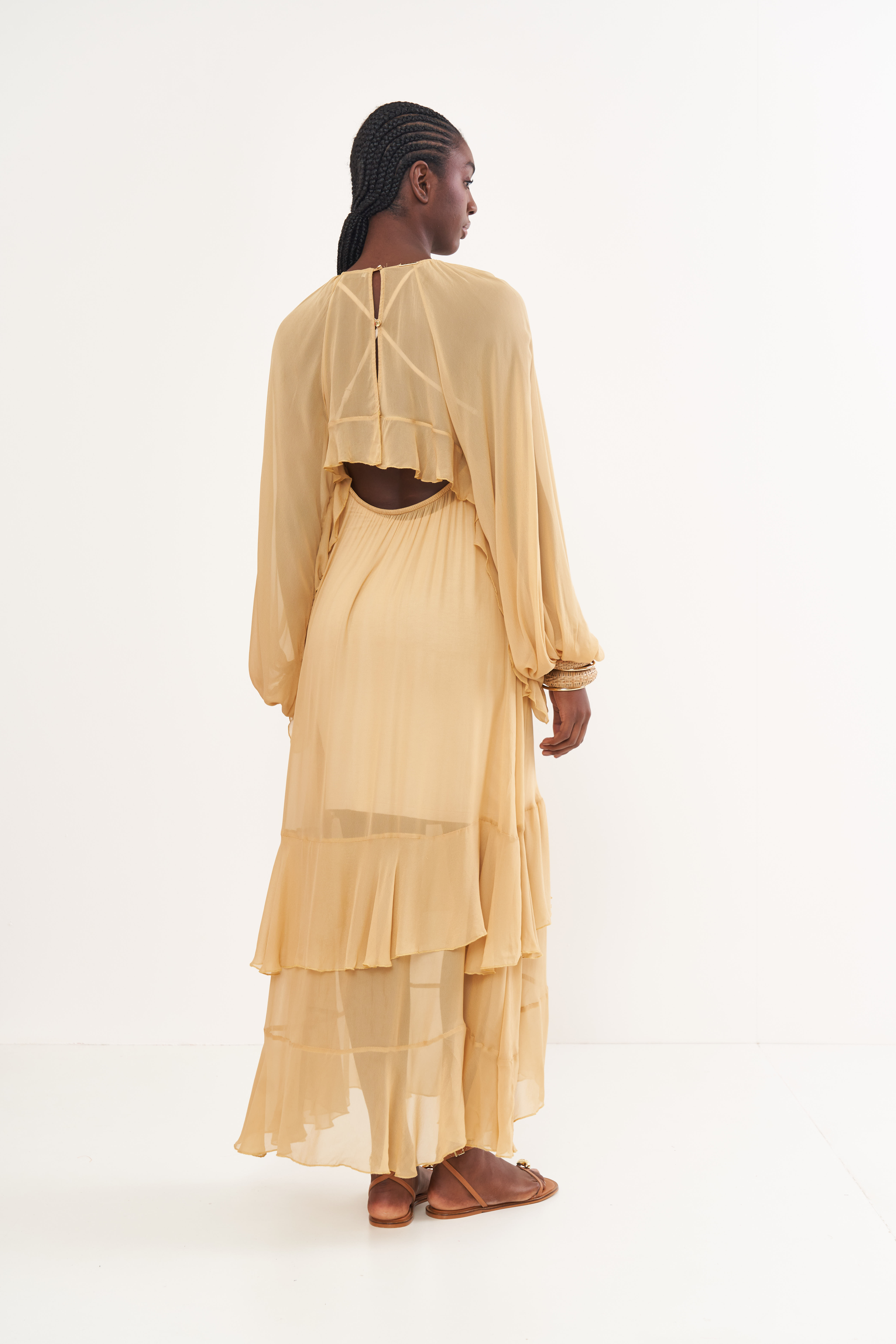 VESTIDO COLCCI P BEGE FLAVO