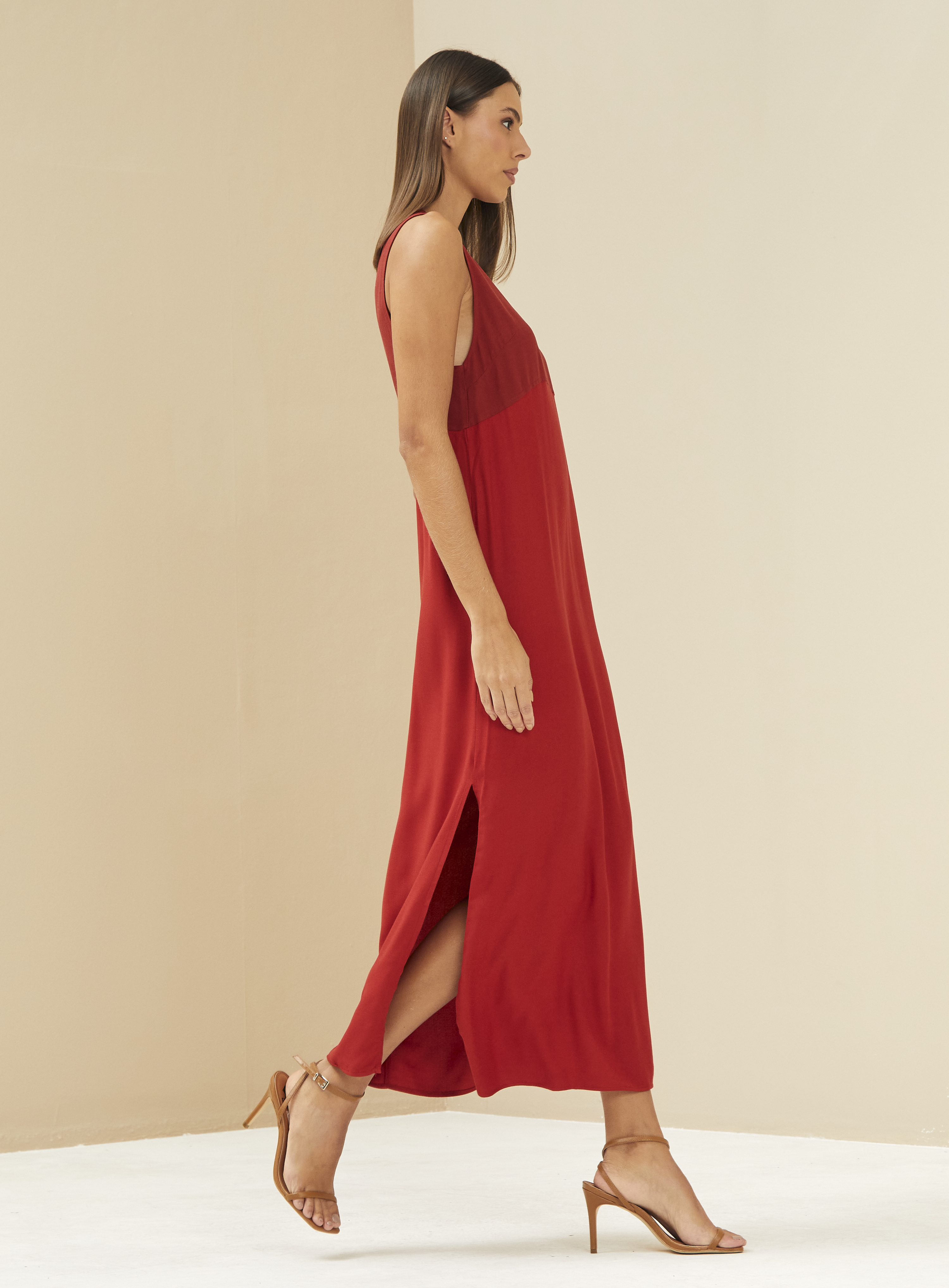 VESTIDO FORUM P LARANJA SPICY HEINZ