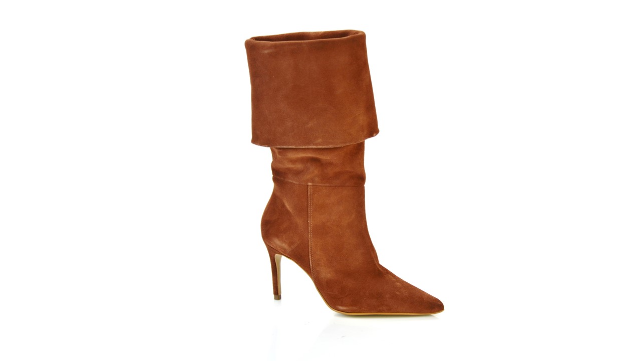 BOTA FEMININA COLCCI SALTO ALTO 34 MARROM BEATEN B