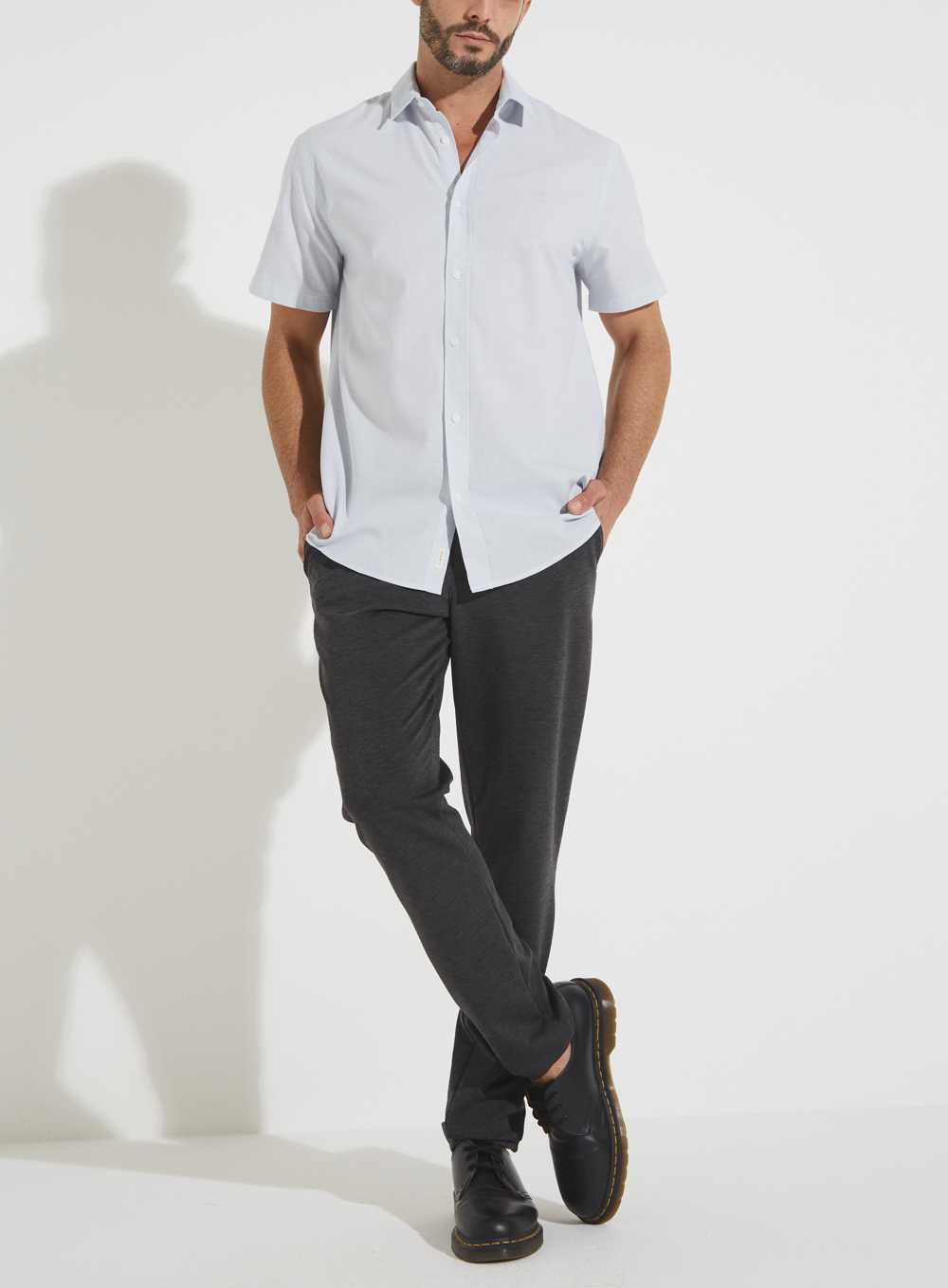 CAMISA LINHO RELAX M AZUL SKEY