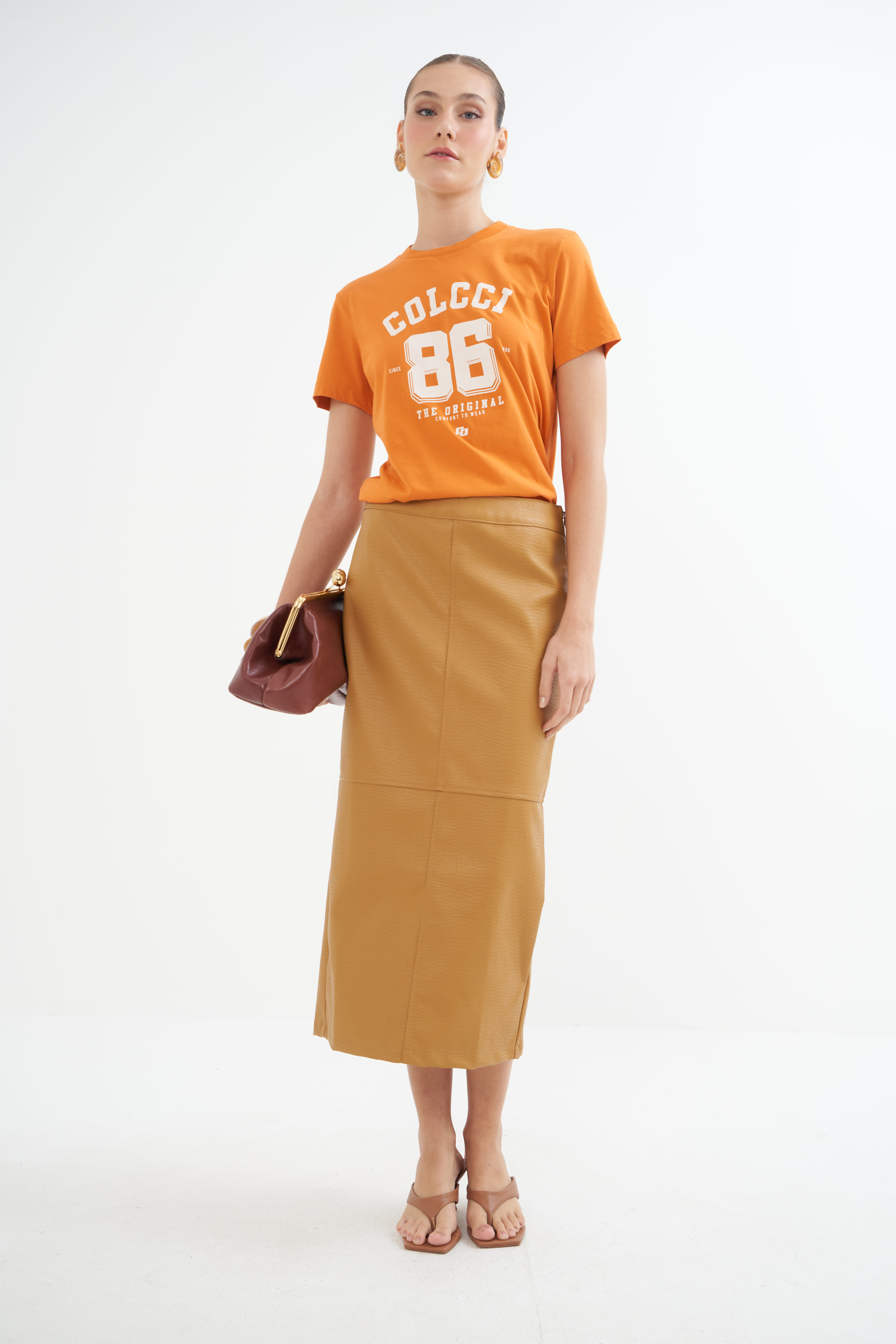 CAMISETA COLCCI G LARANJA PITANGA